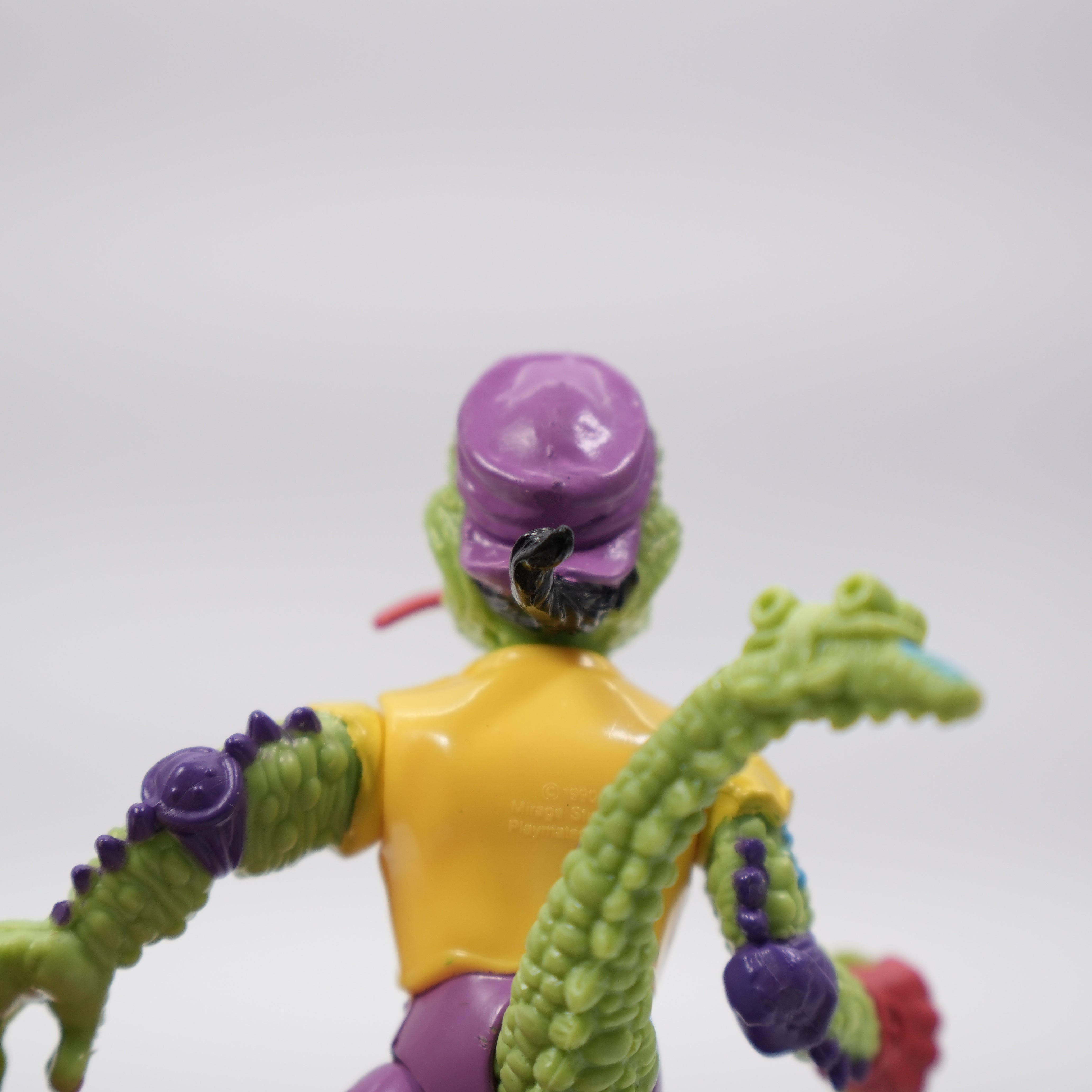 1990 Mondo Gecko TMNT Complete with Figure, Accessory, Stickers, and Full Cardback