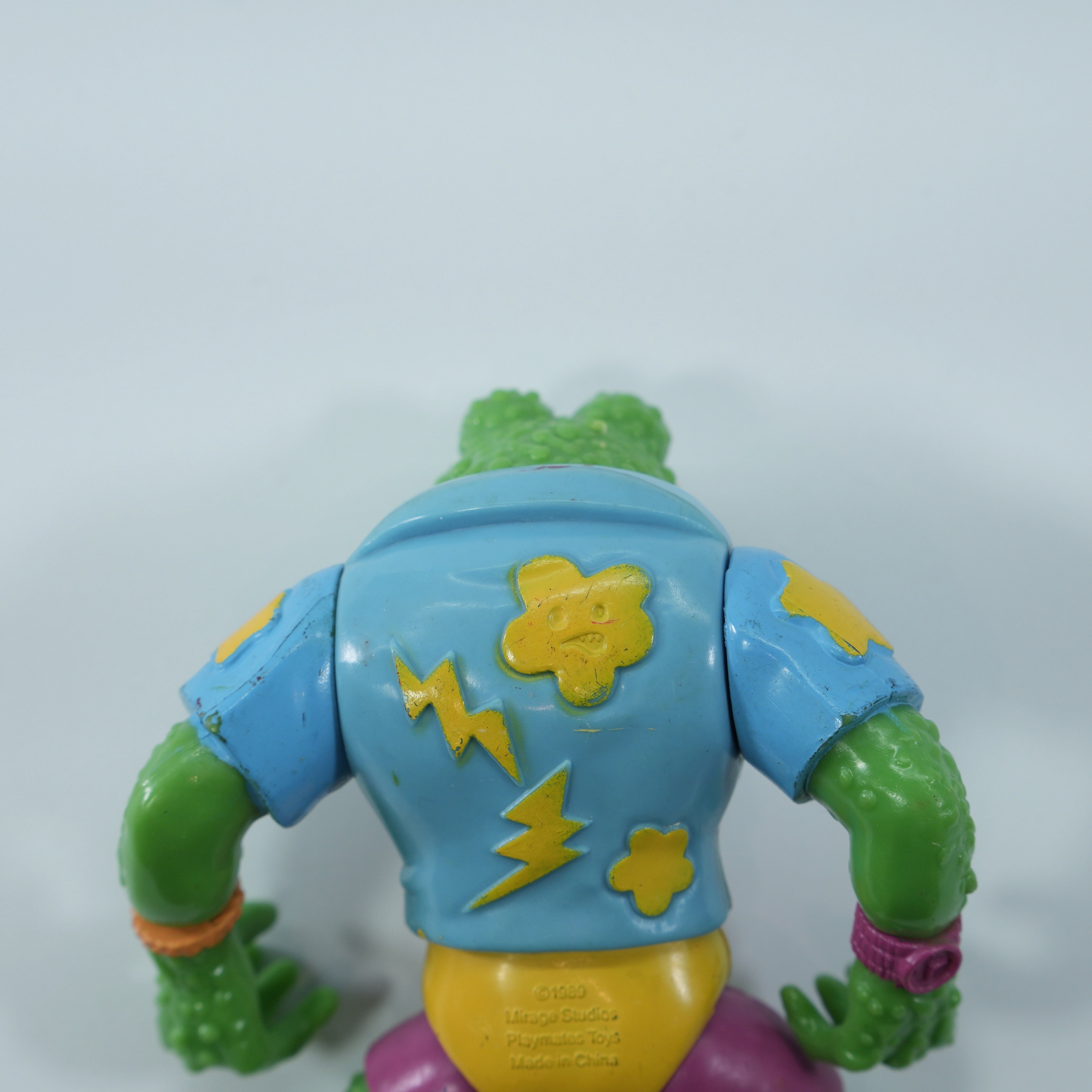 1989 Genghis Frog TMNT Complete with Figure, Accessories, and Full Cardback