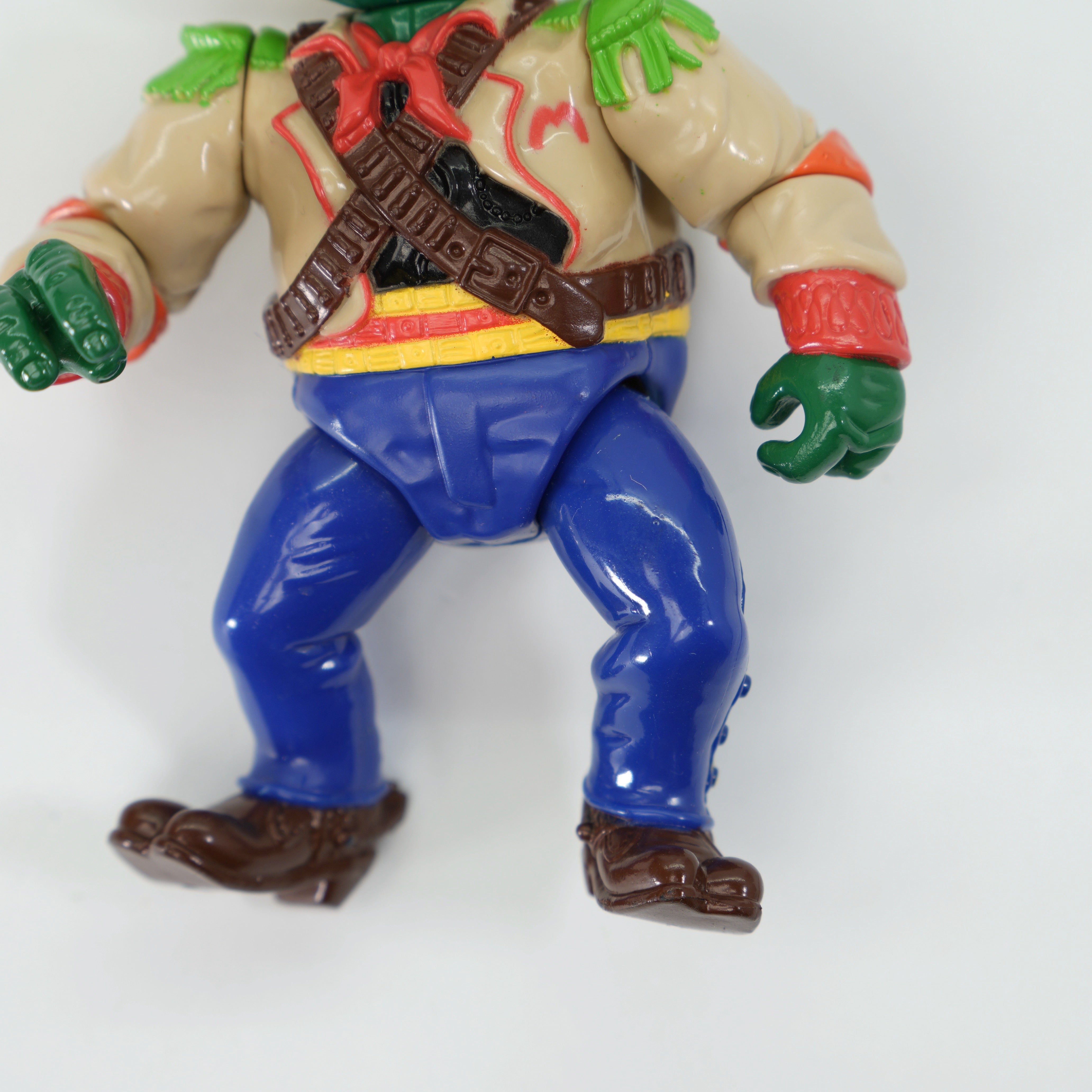 1992 Bandito Bashin' Mike TMNT Complete with Figure, Accessories, and Unpunched Cardback