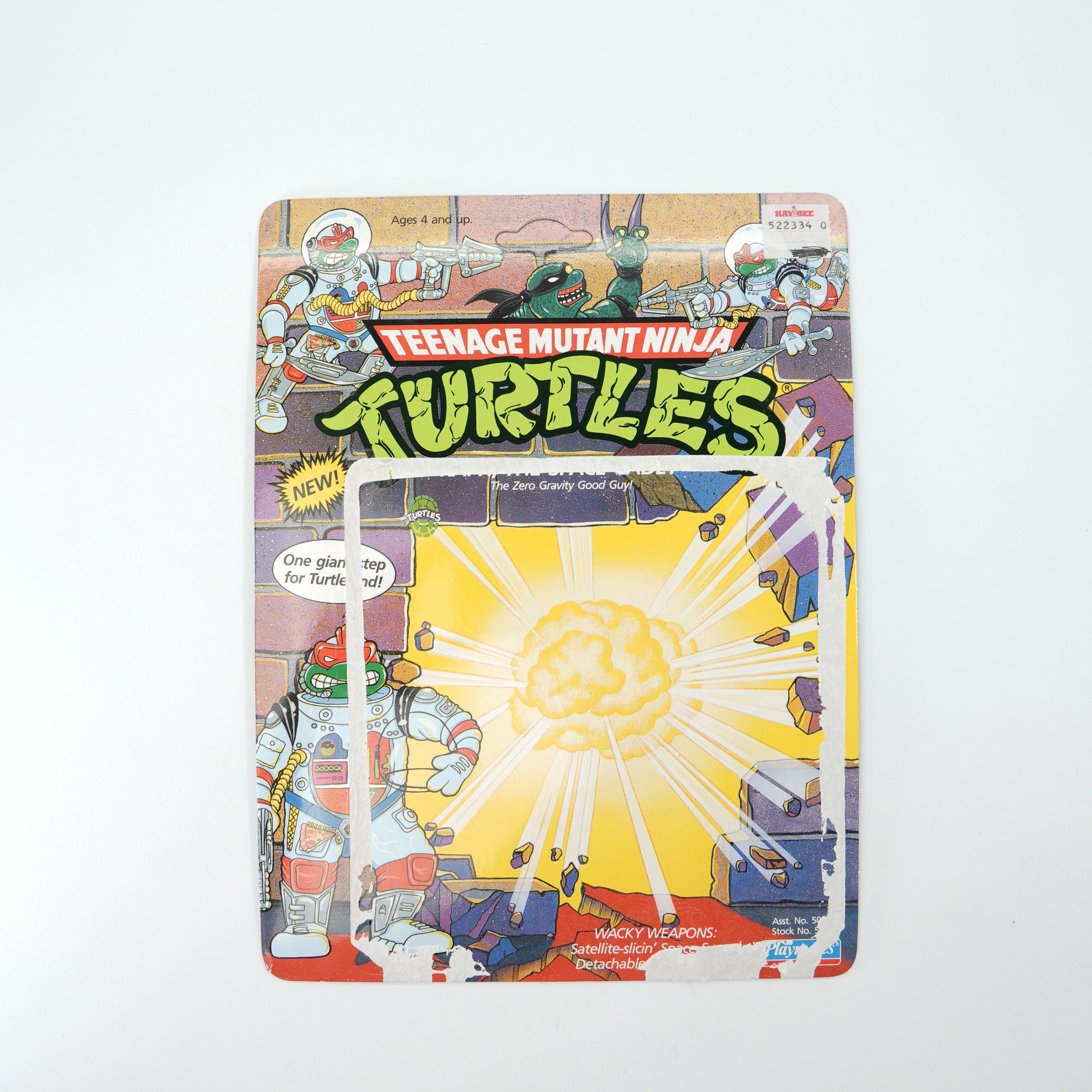 1990 Raph, The Space Cadet TMNT Complete with Figure, Accessories, and Unpunched Cardback