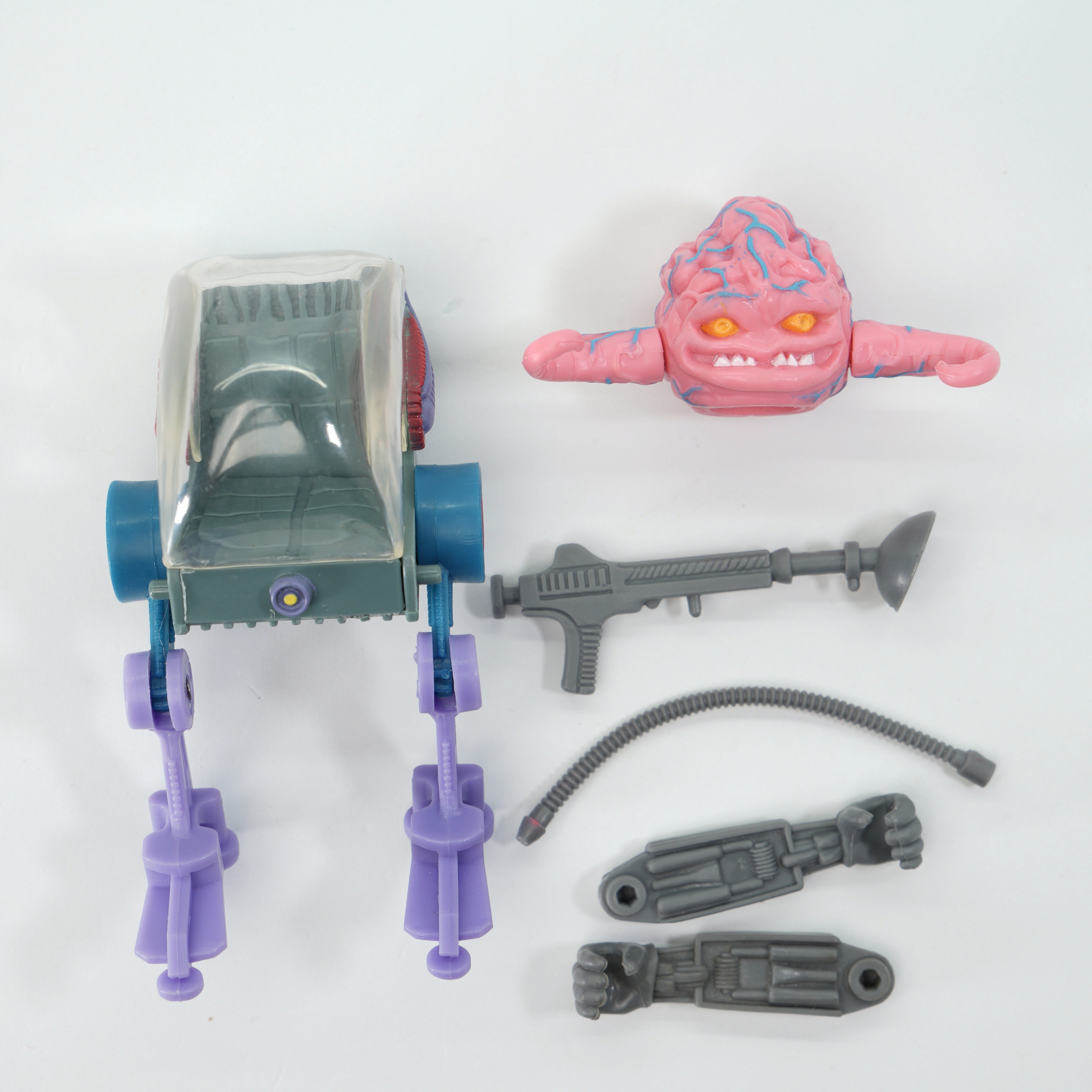 1988 Krang TMNT Complete with Figure, Accessories, and Unpunched Cardback