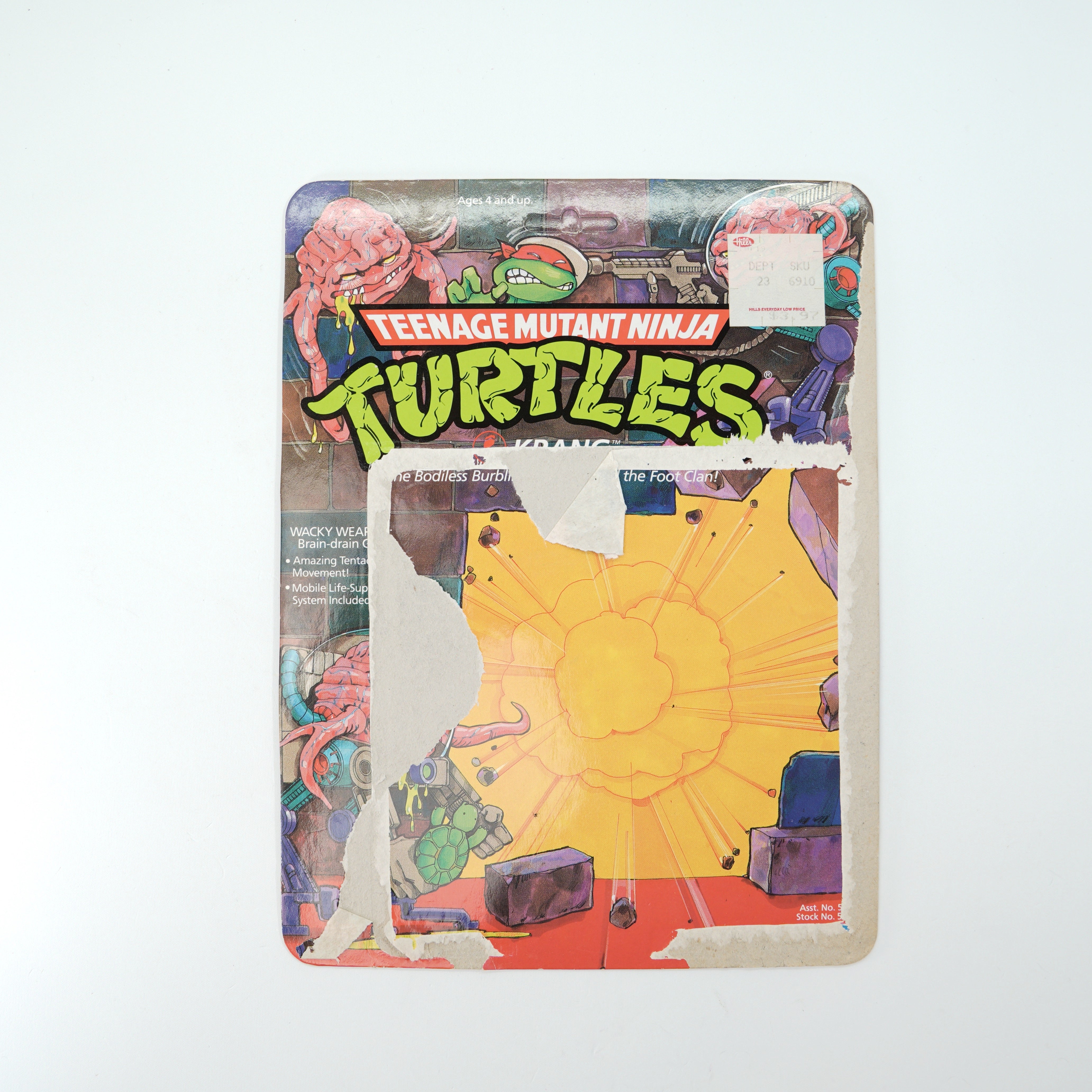1988 Krang TMNT Complete with Figure, Accessories, and Unpunched Cardback
