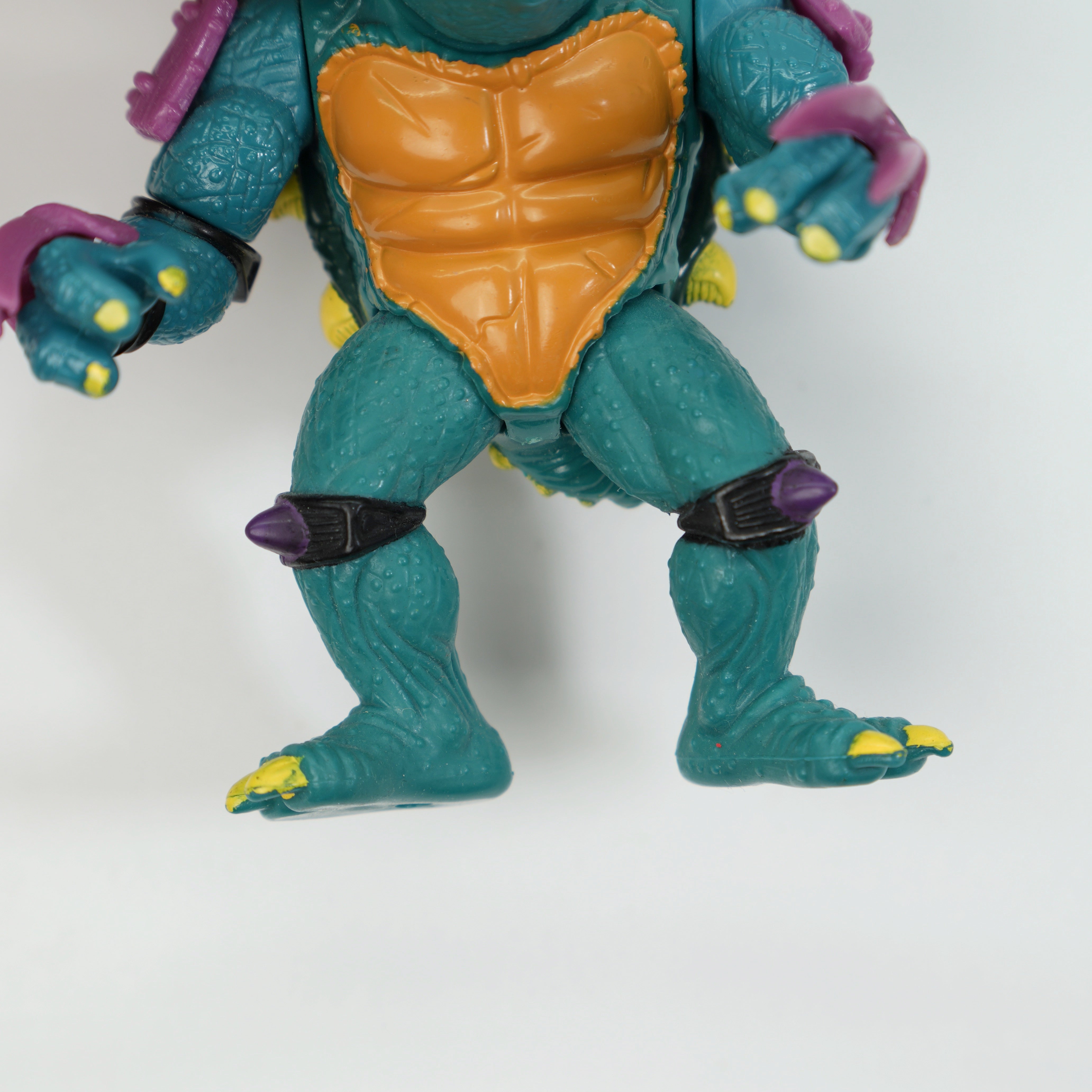 1990 Slash TMNT Complete with Figure, Accessories, and Unpunched Cardback (Copy)