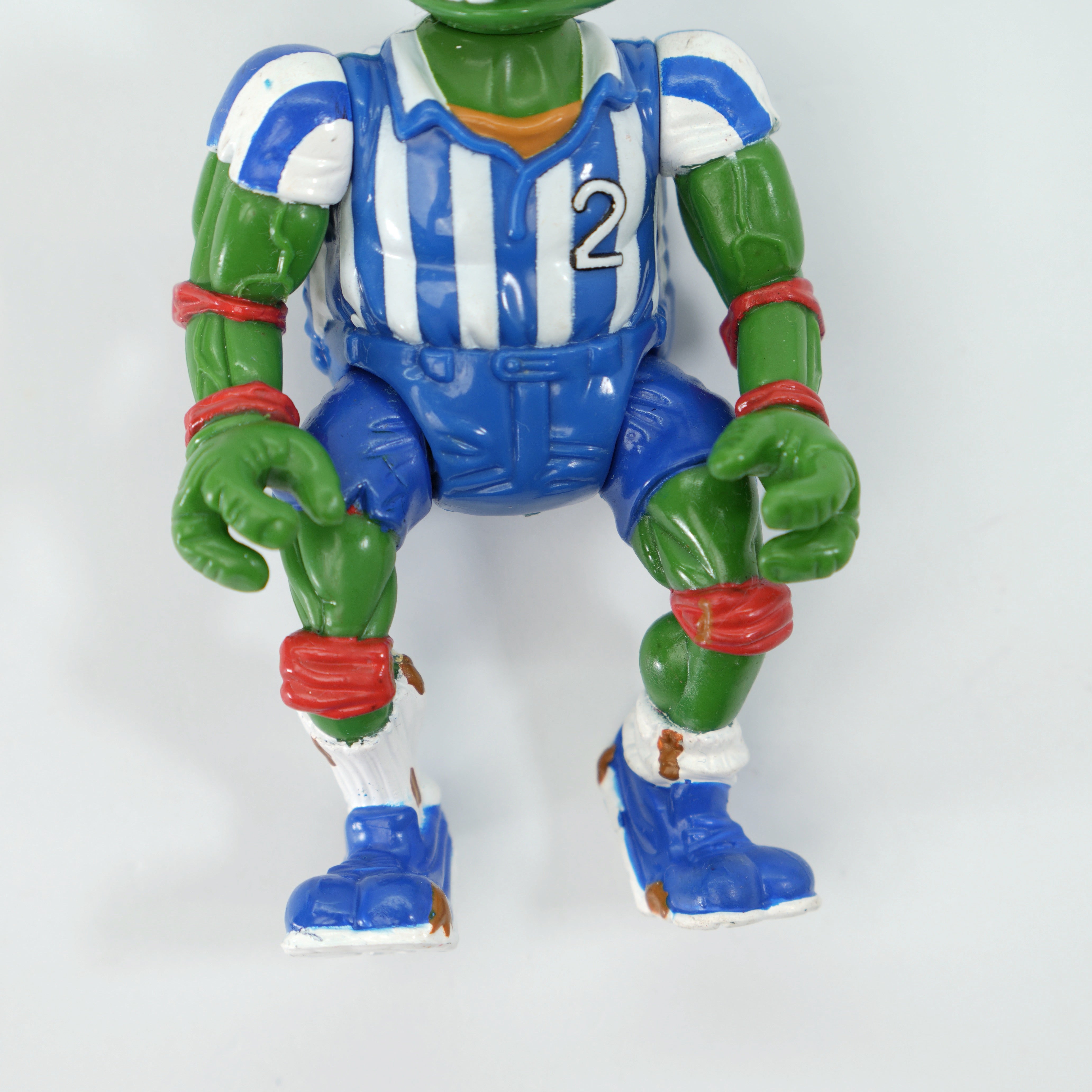 1991 Shell Kickin' Raph TMNT Complete with Figure, Accessories, and Unpunched Cardback