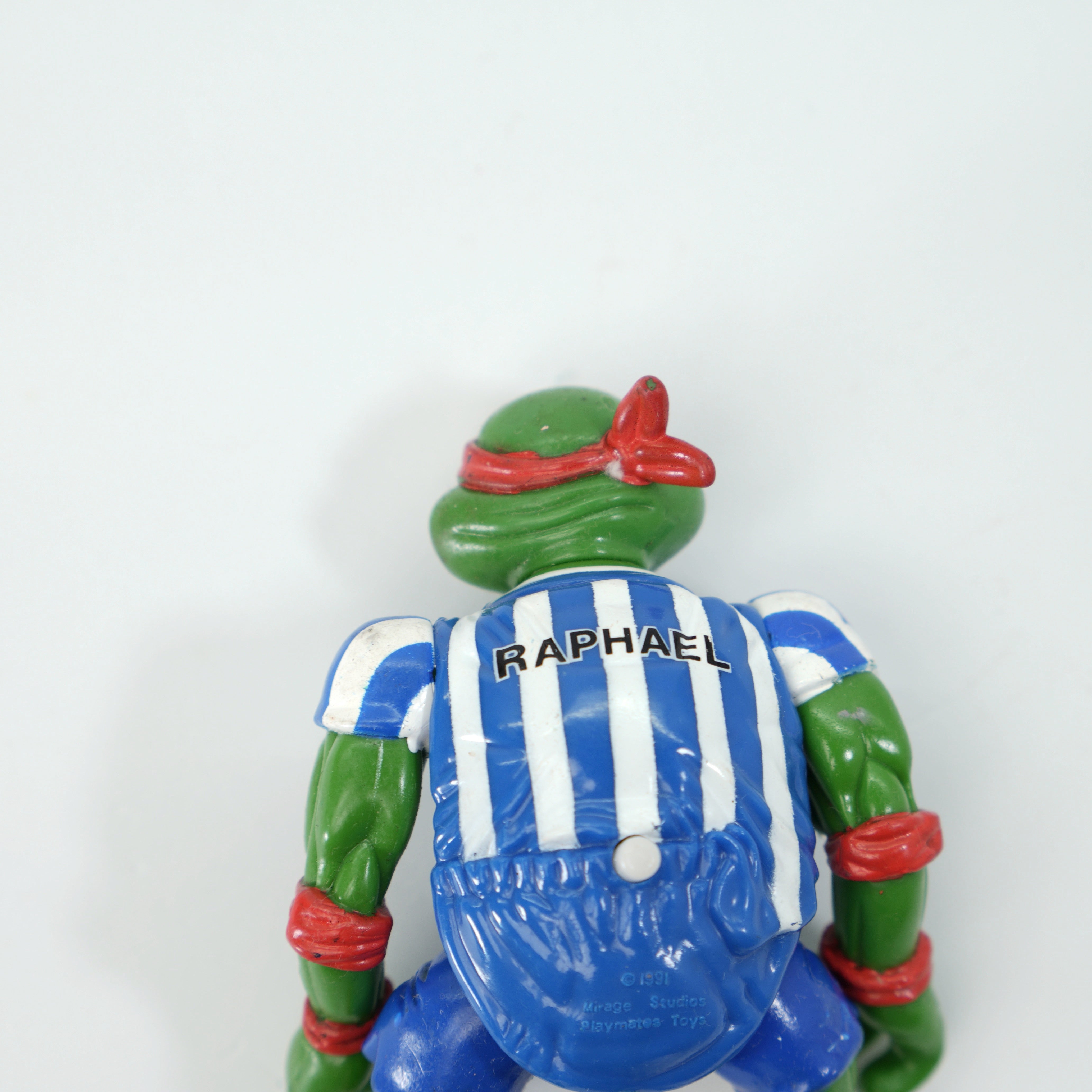 1991 Shell Kickin' Raph TMNT Complete with Figure, Accessories, and Unpunched Cardback
