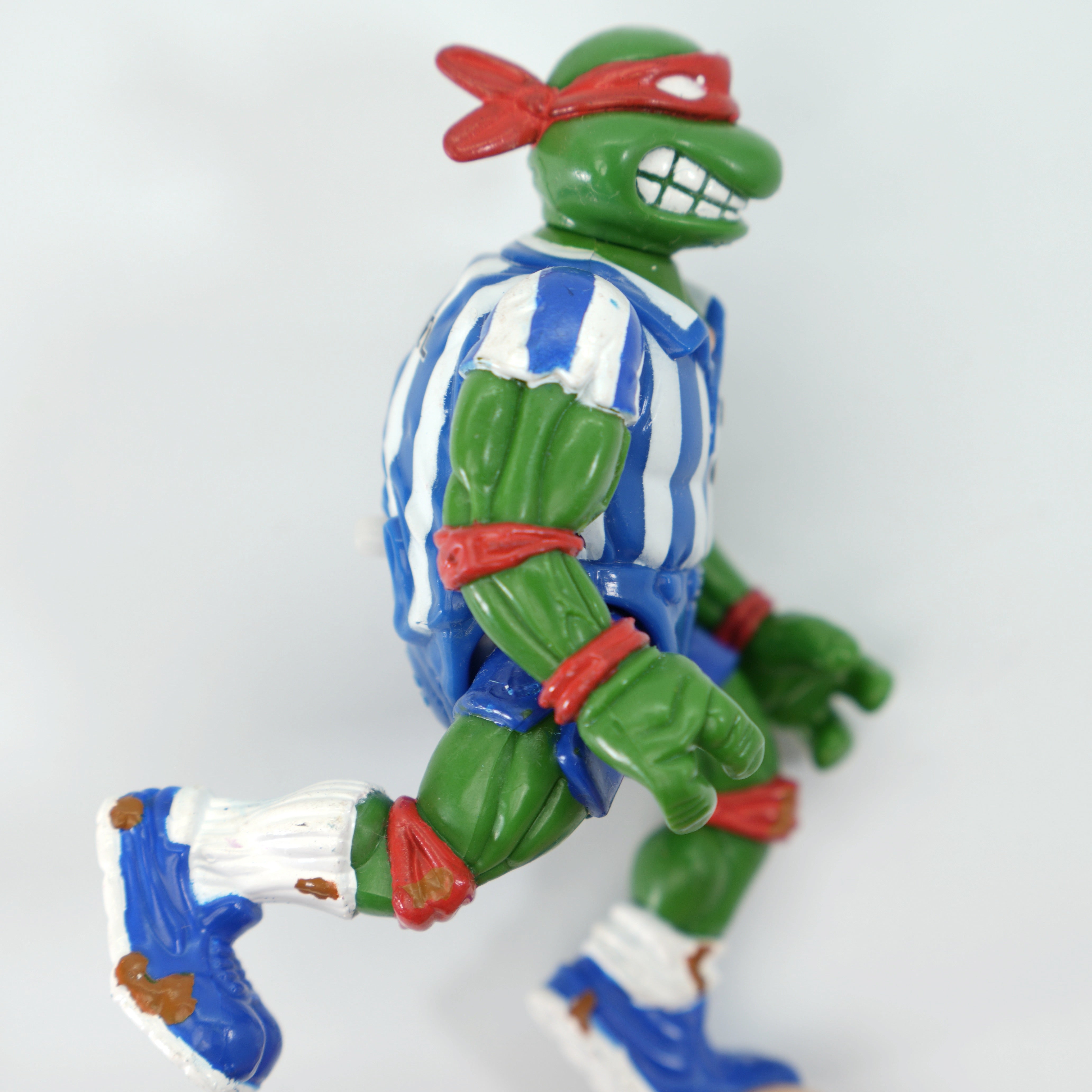 1991 Shell Kickin' Raph TMNT Complete with Figure, Accessories, and Unpunched Cardback