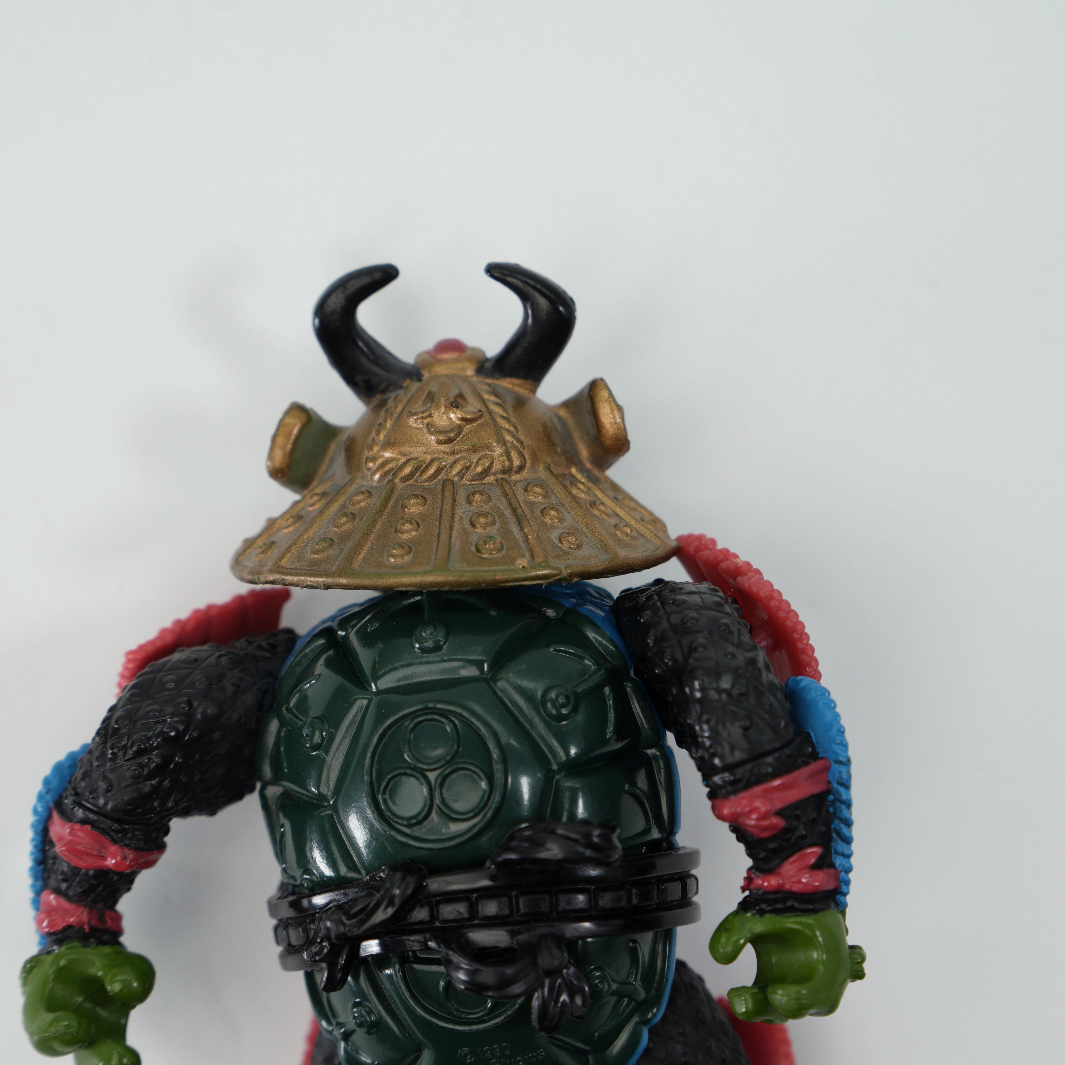 1990 Leo, The Sewer Samurai TMNT Complete with Figure, Accessories, and Unpunched Cardback
