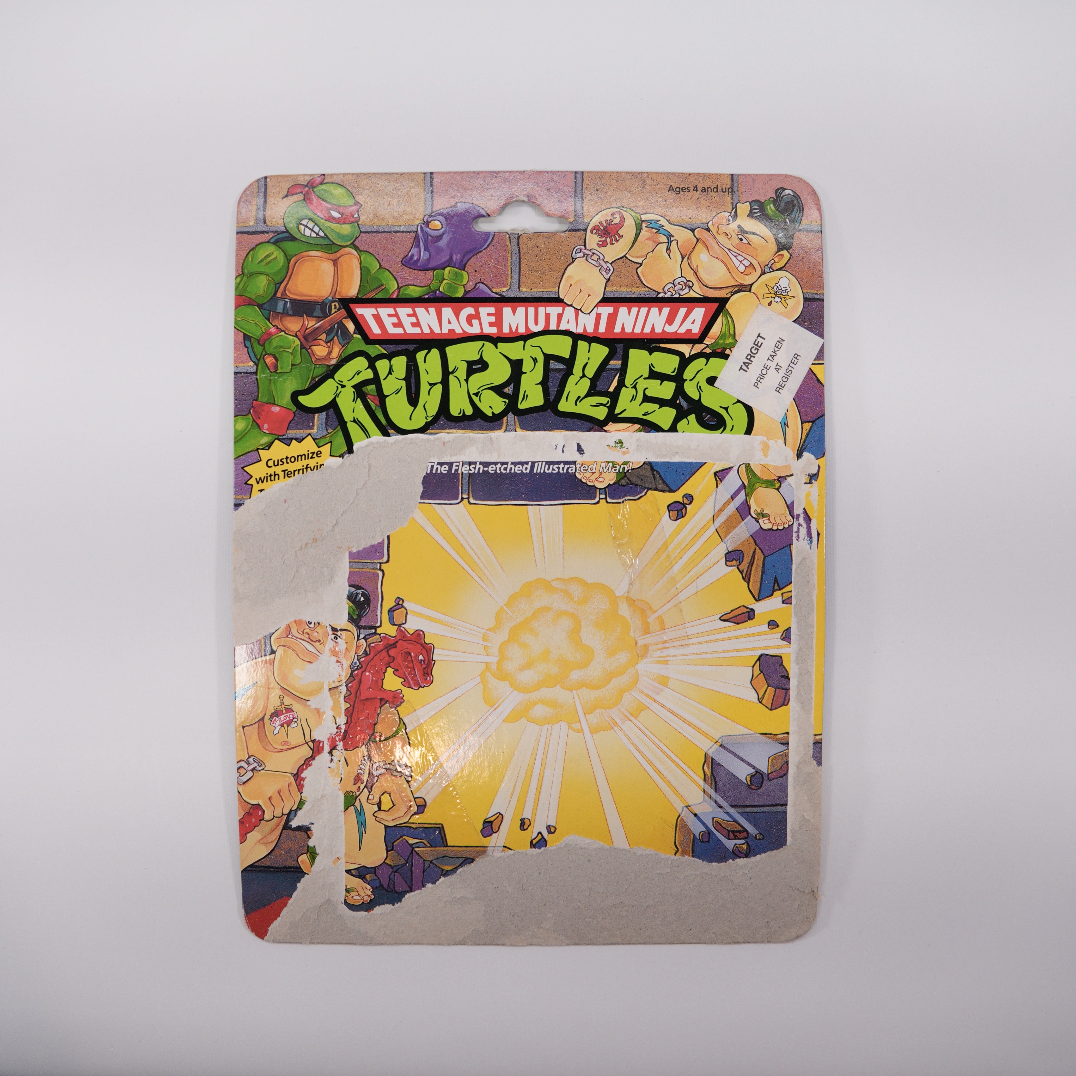 1991 Tattoo TMNT Complete with Figure, Accessories, and Full Cardback