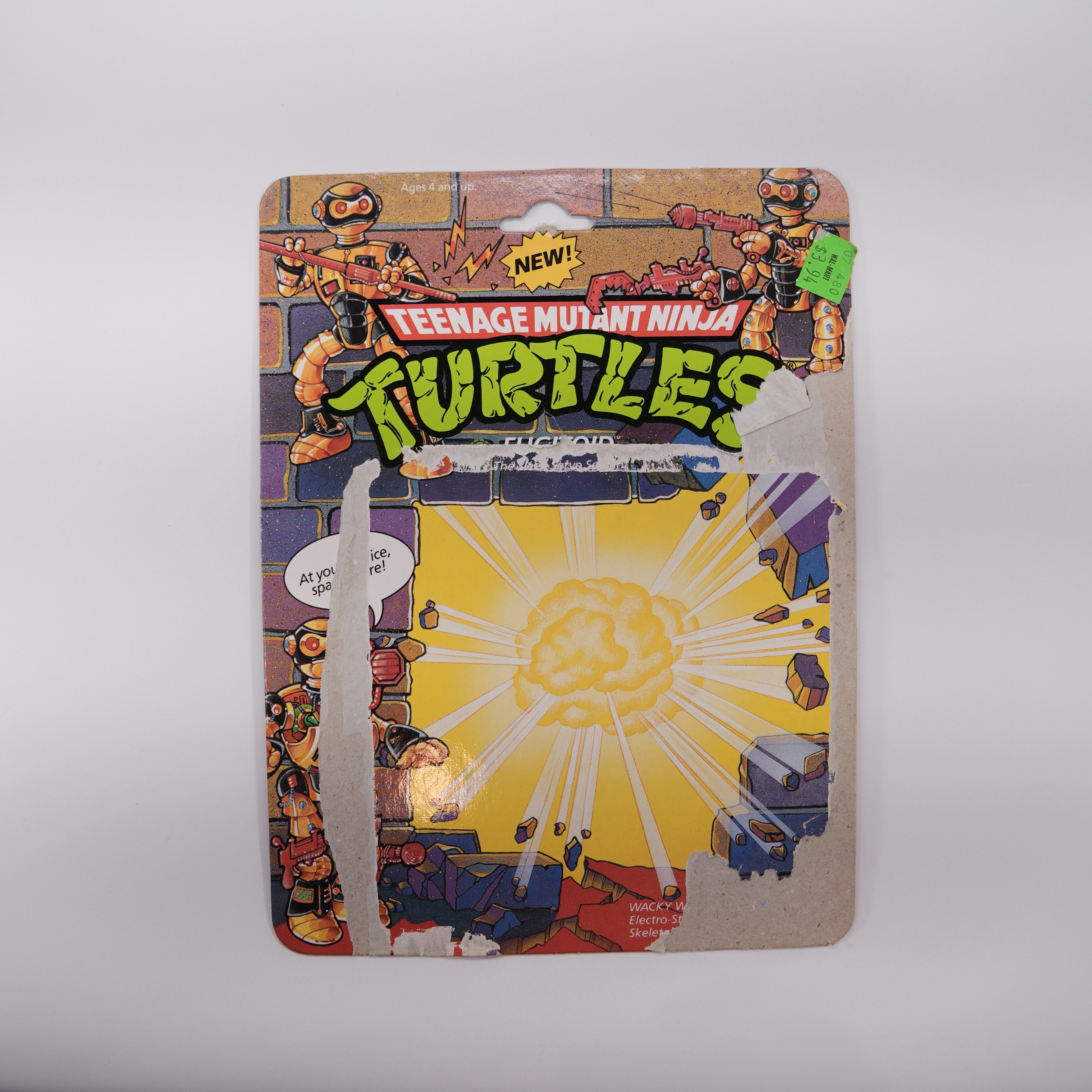 1990 Fugitoid TMNT Complete with Figure, Accessories, and Full Cardback