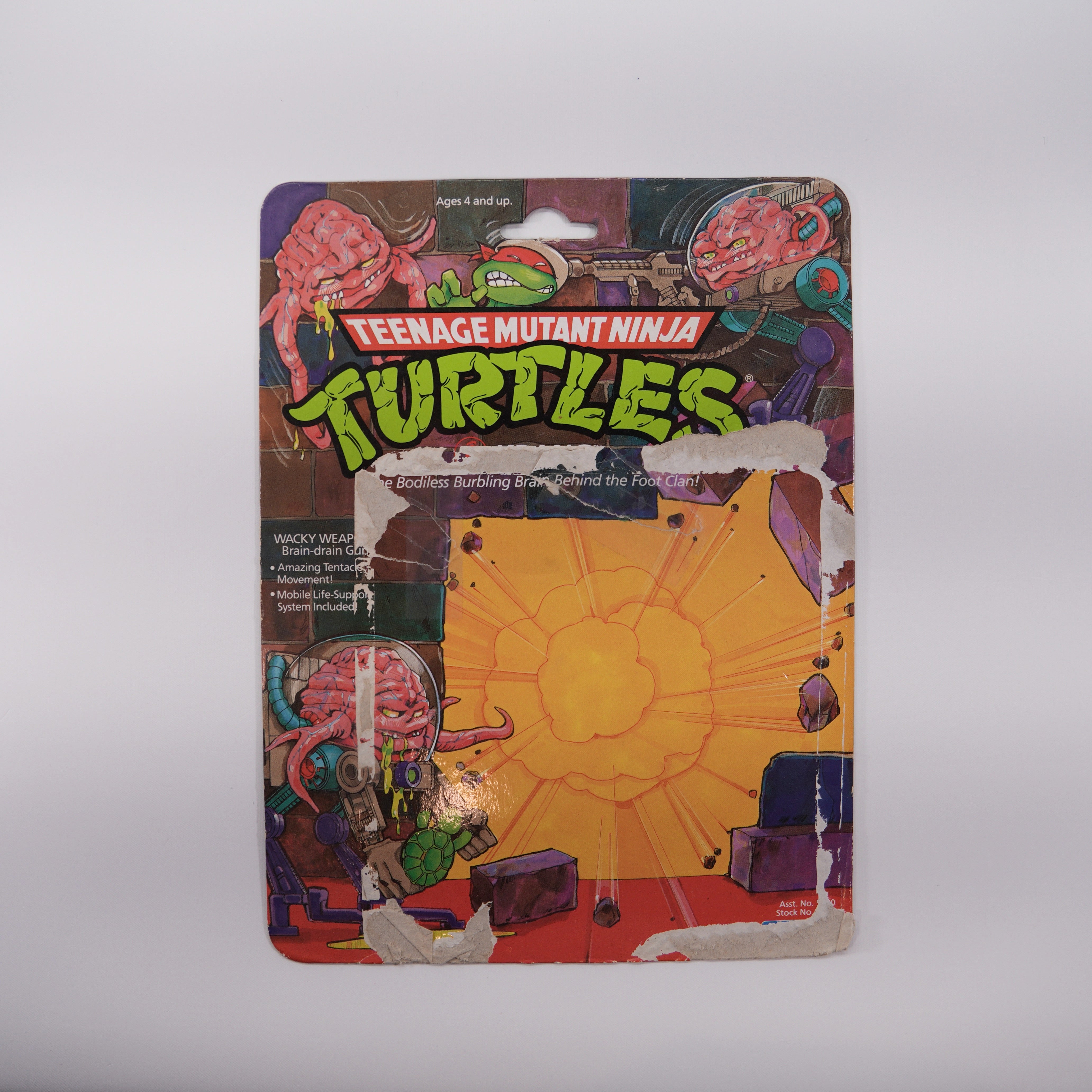 1988 Krang TMNT Complete with Figure, Accessories, and Full Cardback