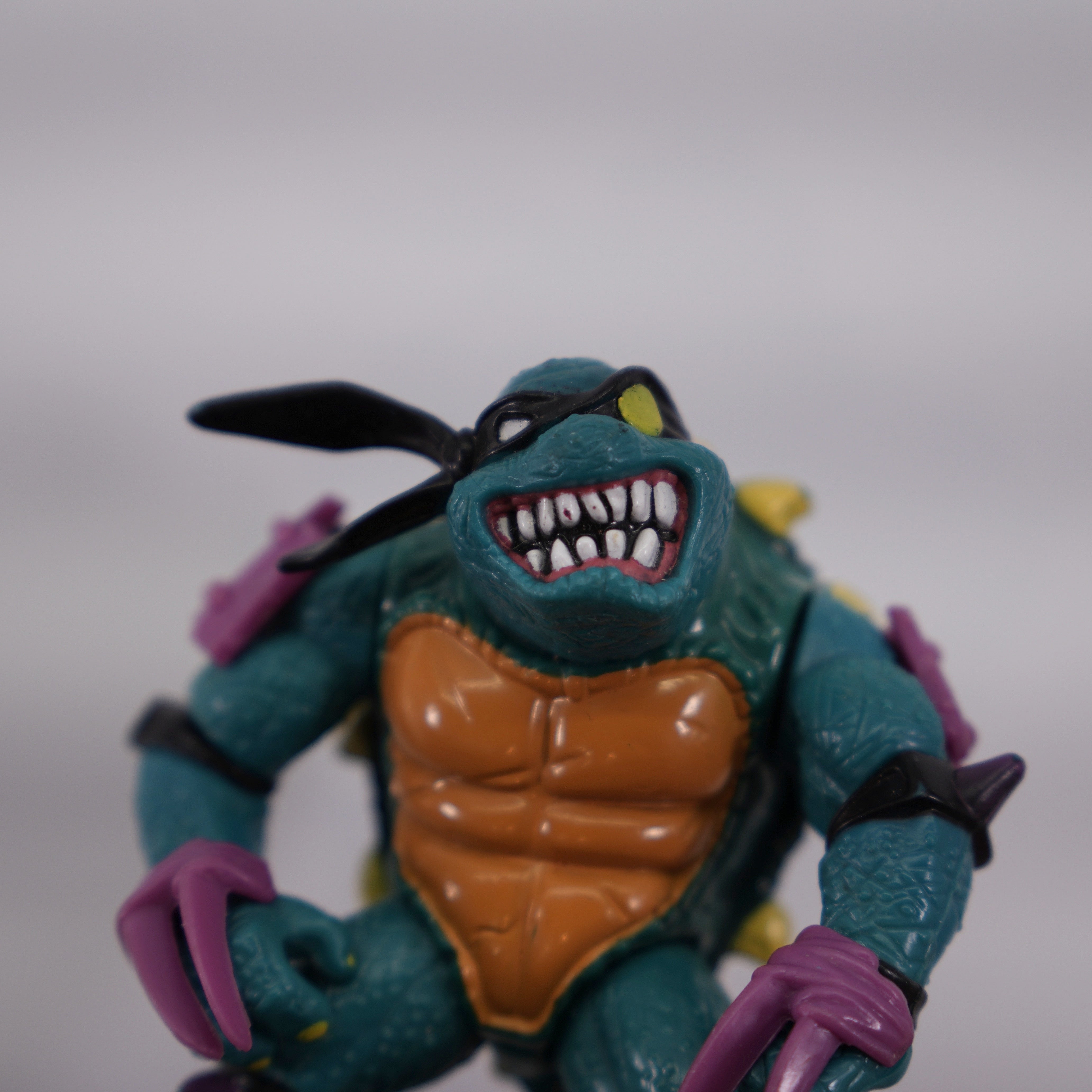 1990 Slash TMNT Complete with Figure, Accessories, and Full Cardback