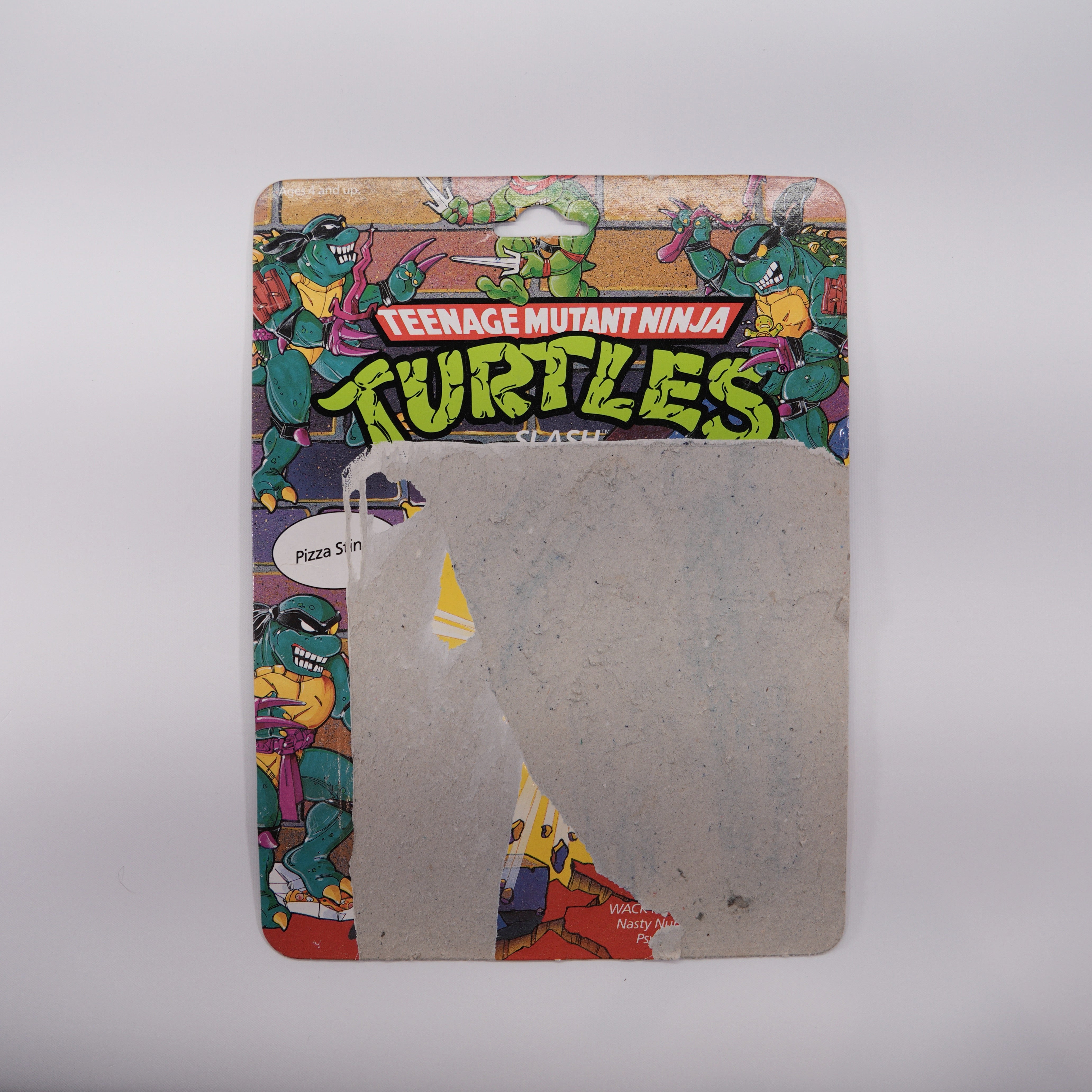 1990 Slash TMNT Complete with Figure, Accessories, and Full Cardback