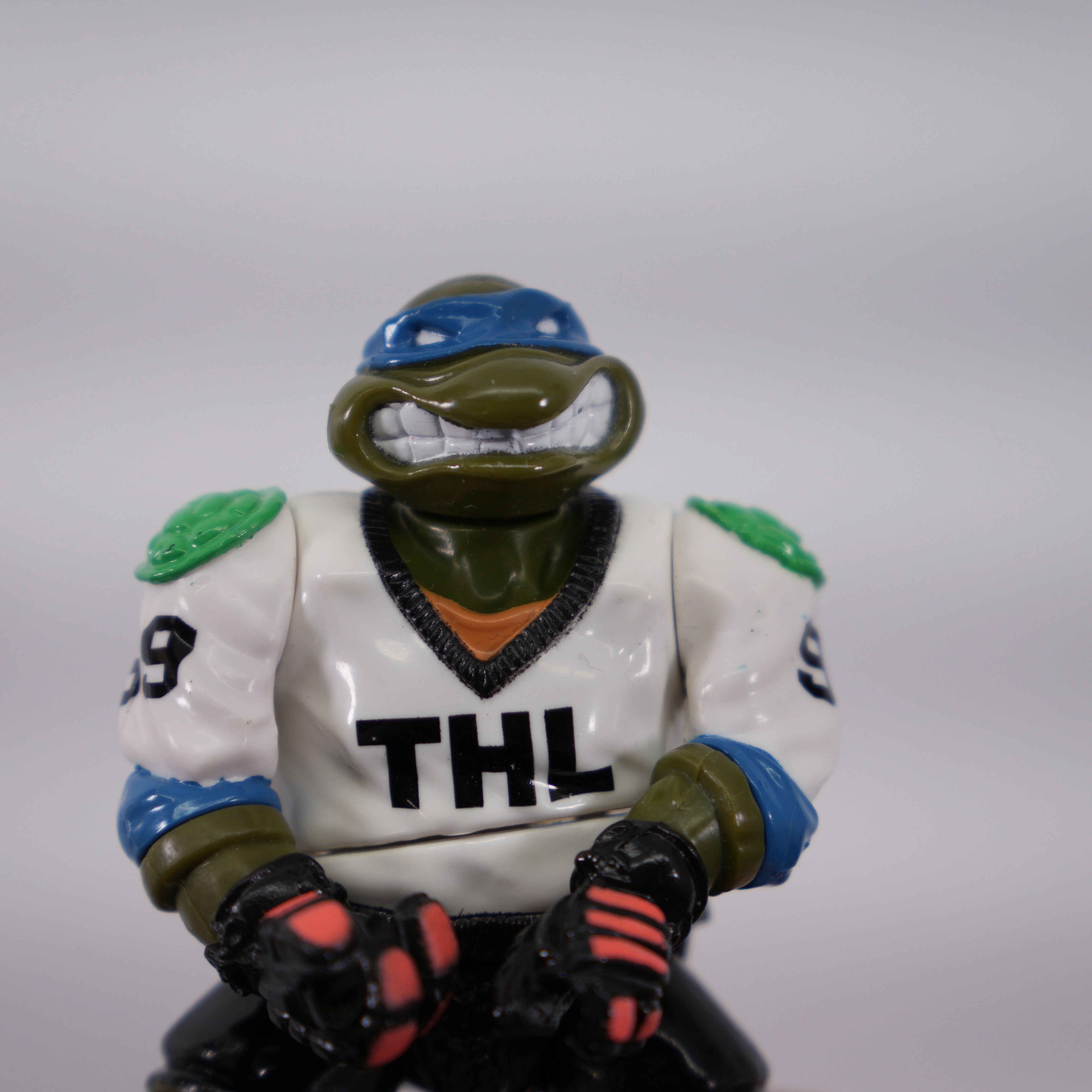 1991 Slapshot Leo TMNT Complete with Figure, Accessories, and Full Cardback