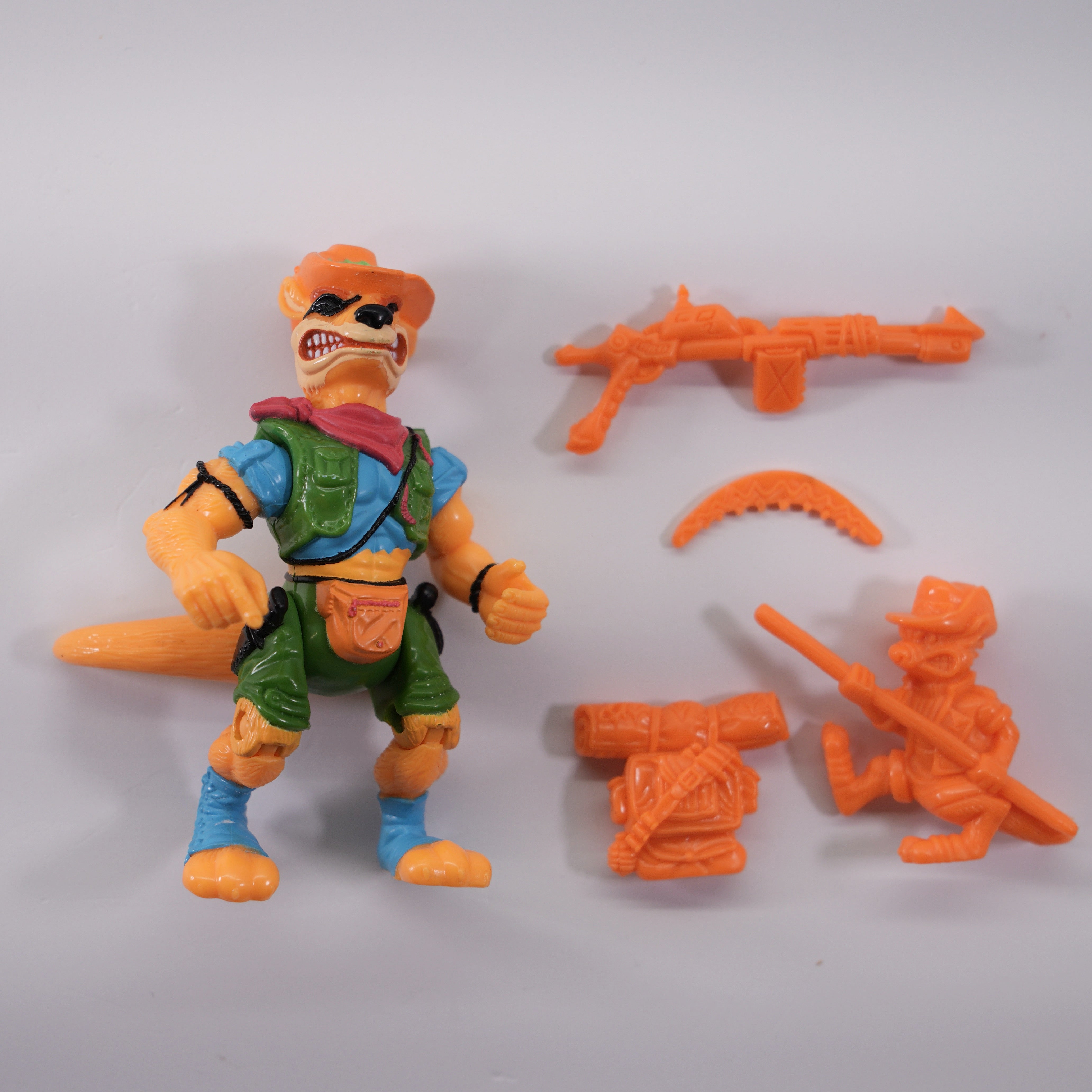 1991 Walkabout TMNT Complete with Figure, Accessories, and Unpunched Cardback