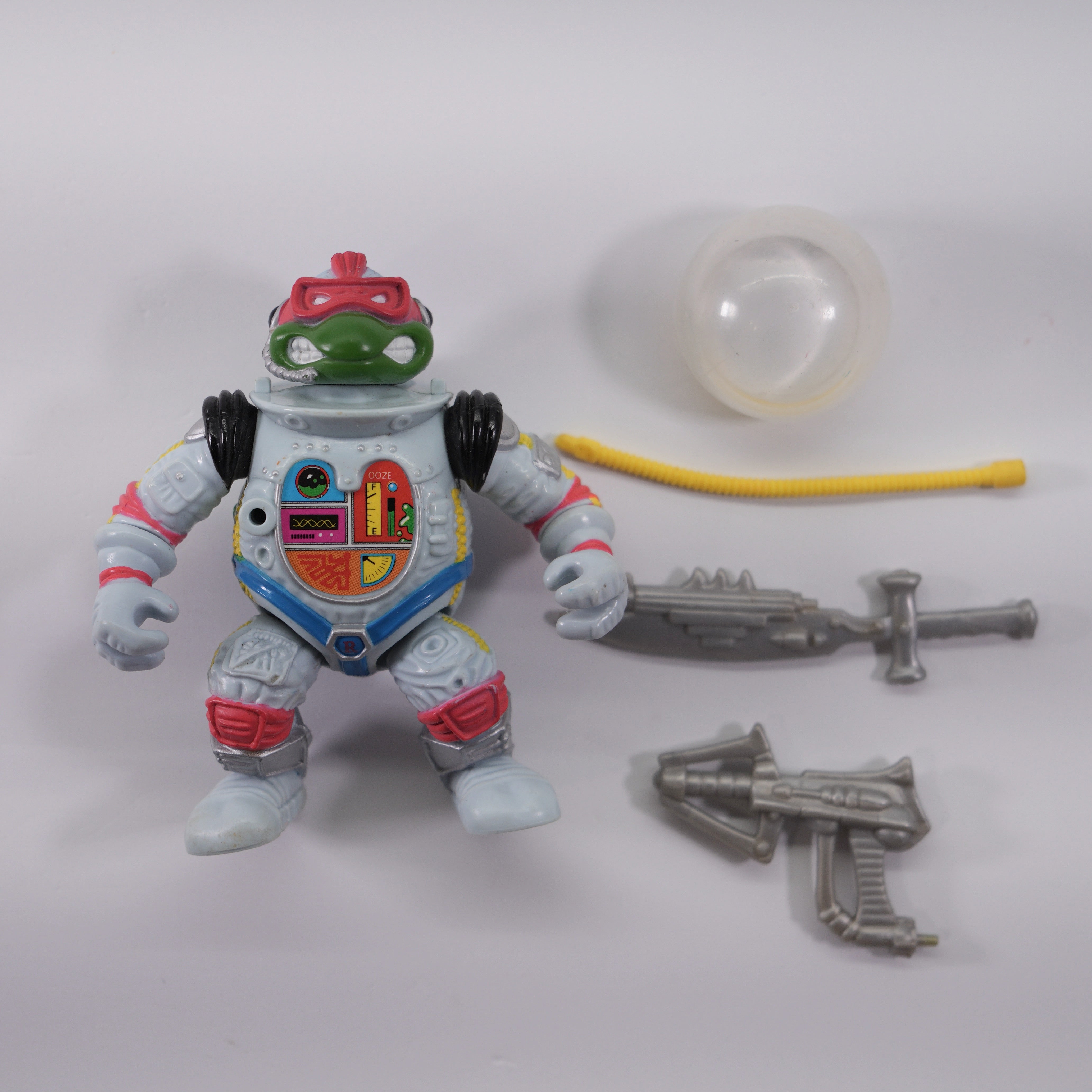 1990 Raph, The Space Cadet TMNT Complete with Figure, Accessories, and Full Cardback