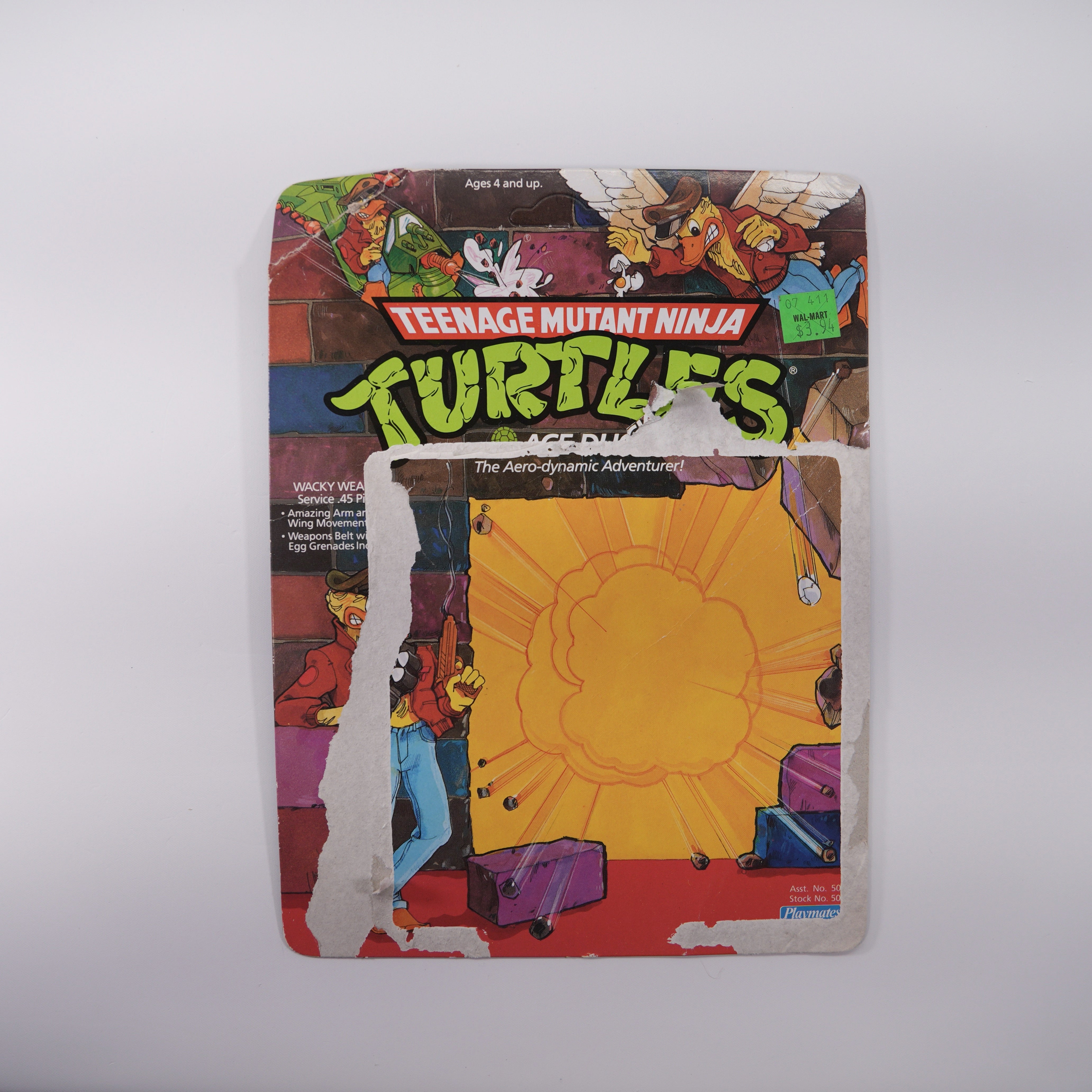 1989 Ace Duck TMNT Complete with Figure, Accessories, and Unpunched Cardback