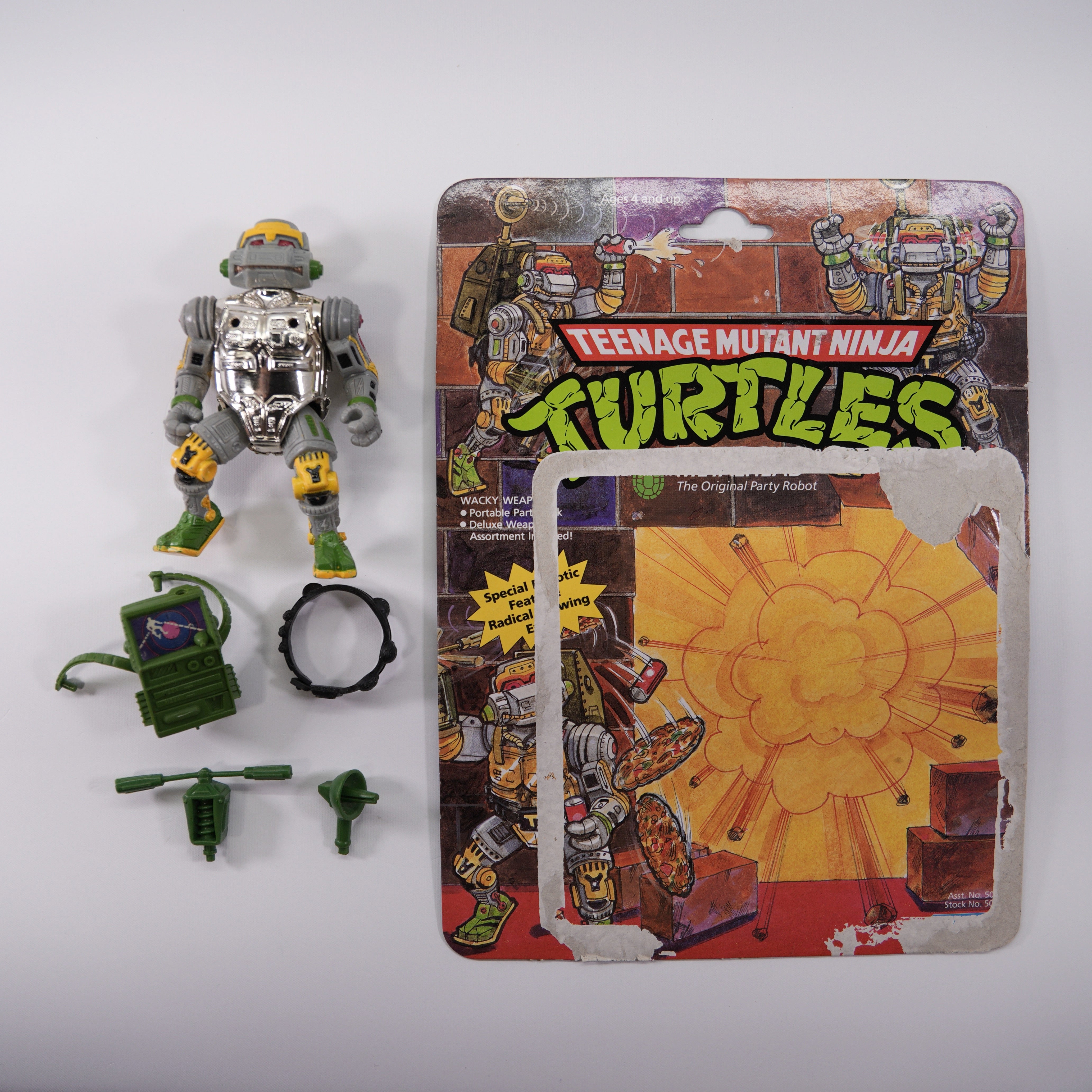 1989 Metalhead TMNT Complete with Figure, Accessories, and Full Cardback