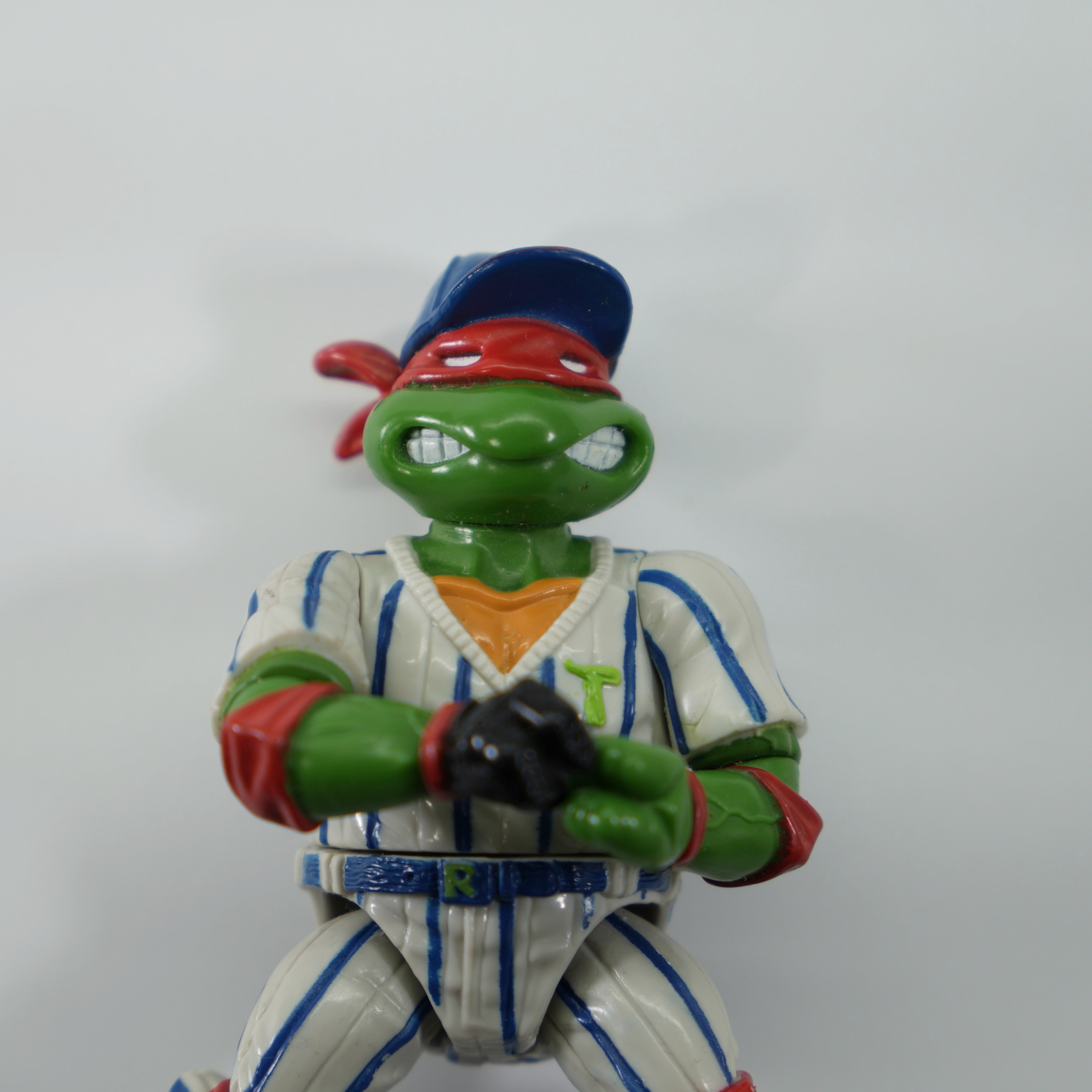 1991 Grandslammin' Raph TMNT Complete with Figure, Accessories, and Cardback