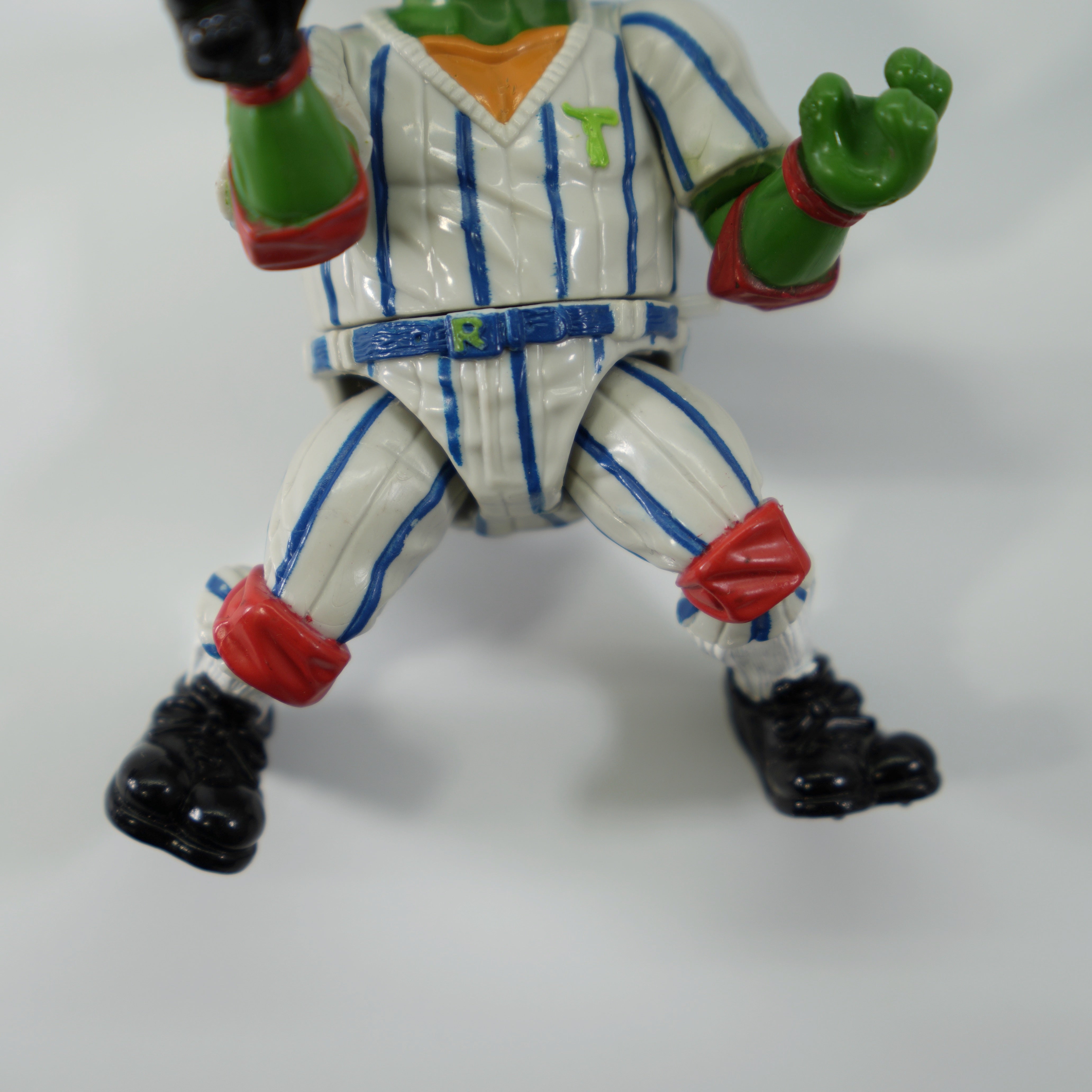 1991 Grandslammin' Raph TMNT Complete with Figure, Accessories, and Cardback