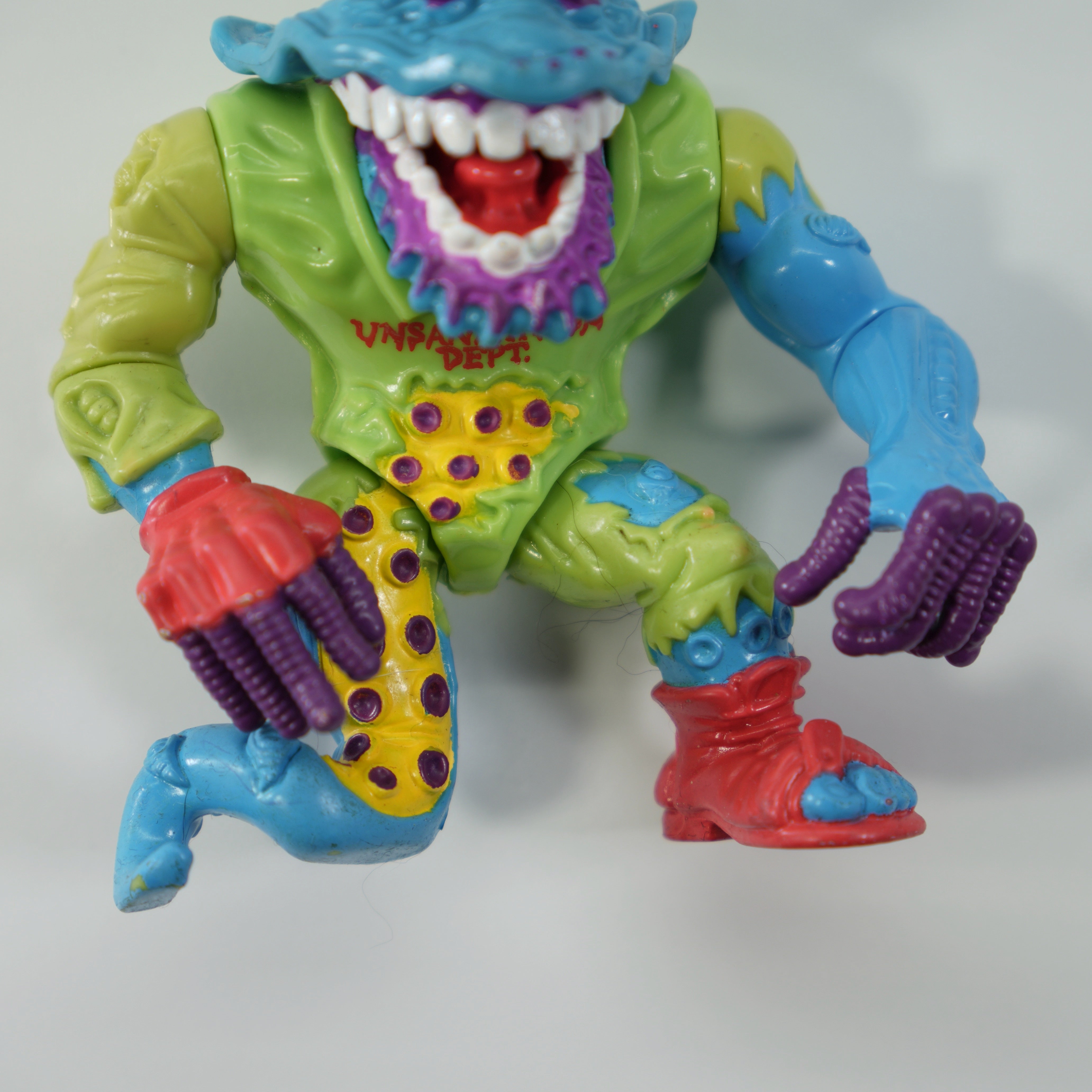 1991 Wyrm TMNT Complete with Figure, Accessories, and Unpunched Cardback