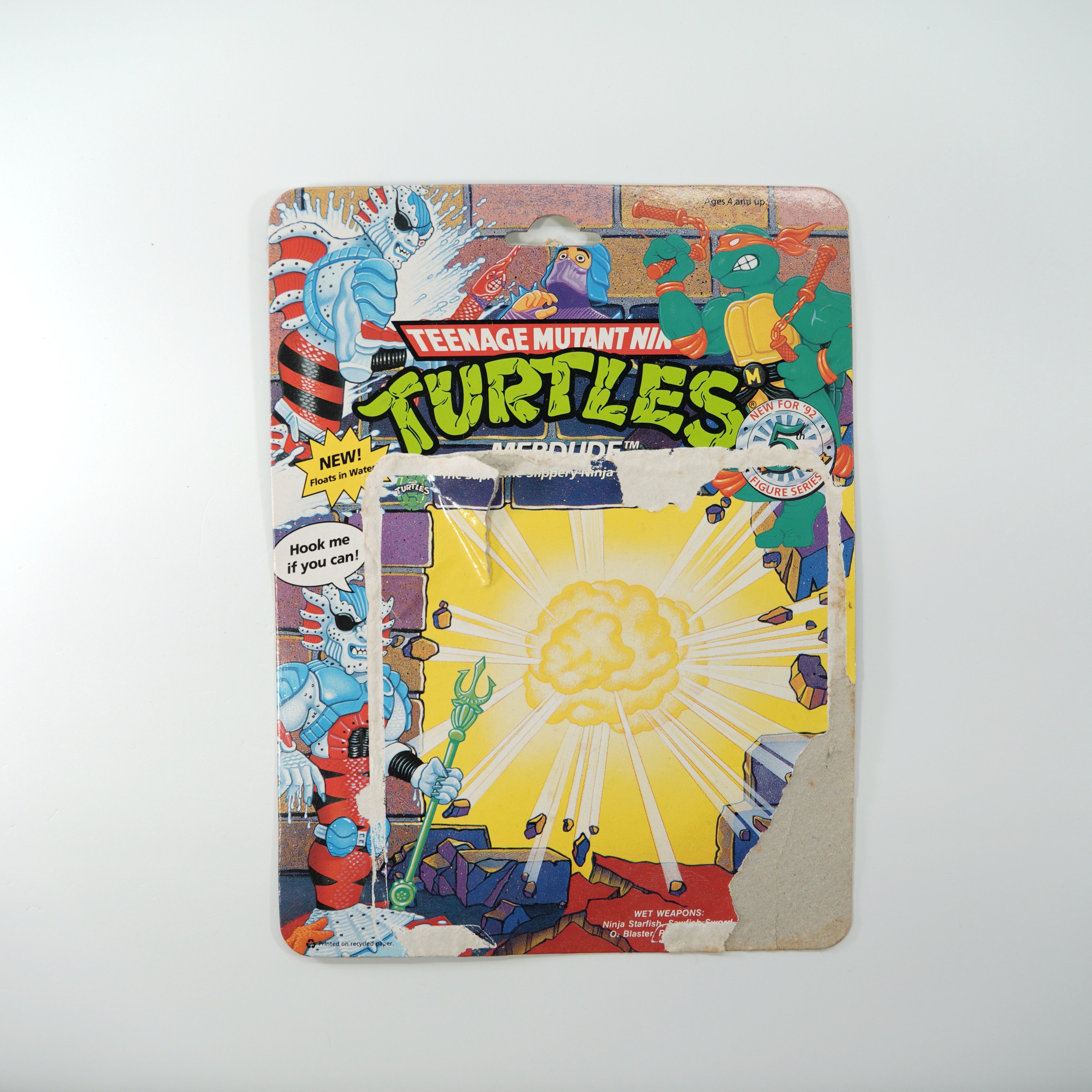 1992 Merdude TMNT Complete with Figure, Accessories, and Full Cardback