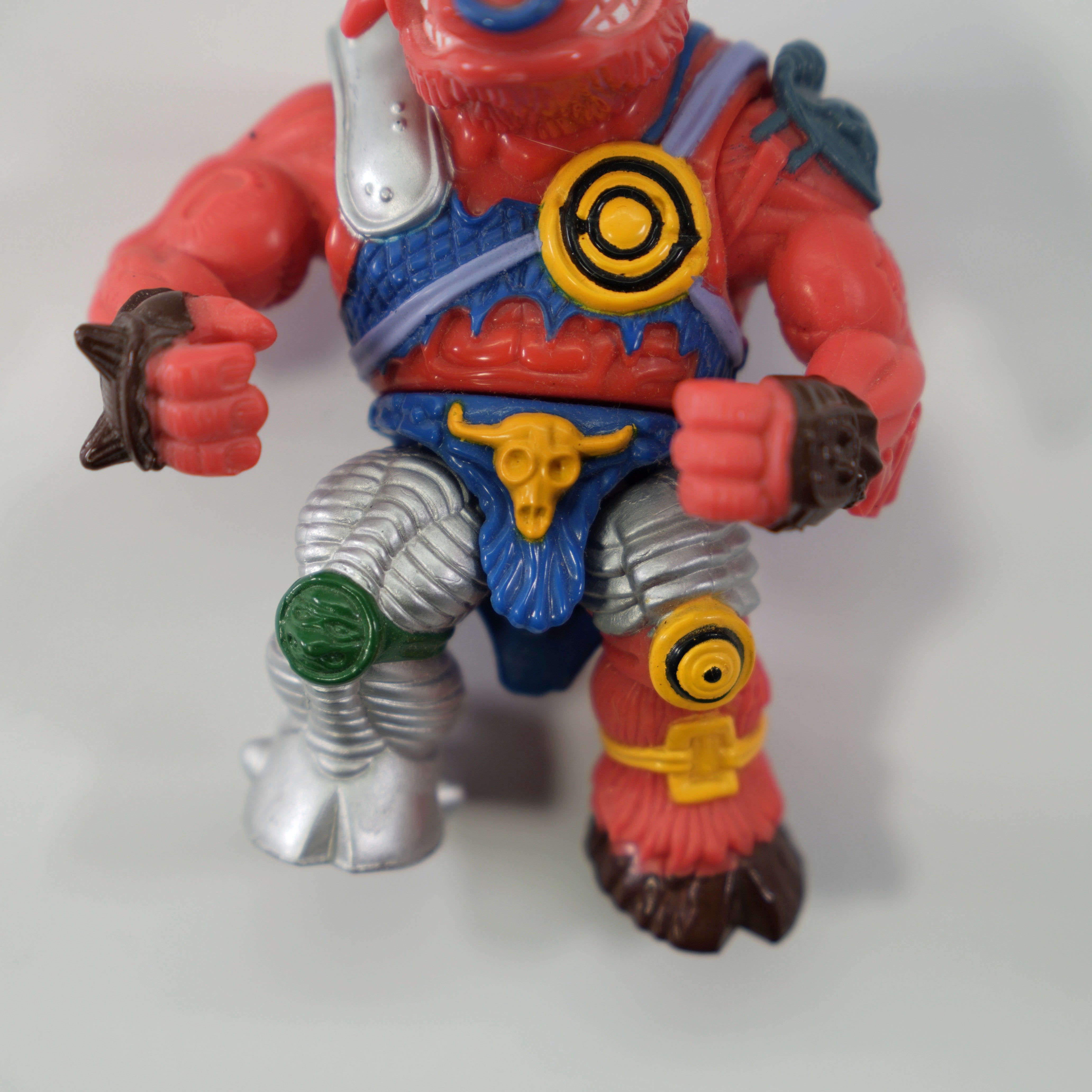 1991 Groundchuck TMNT Complete with Figure, Accessories, and Unpunched Cardback