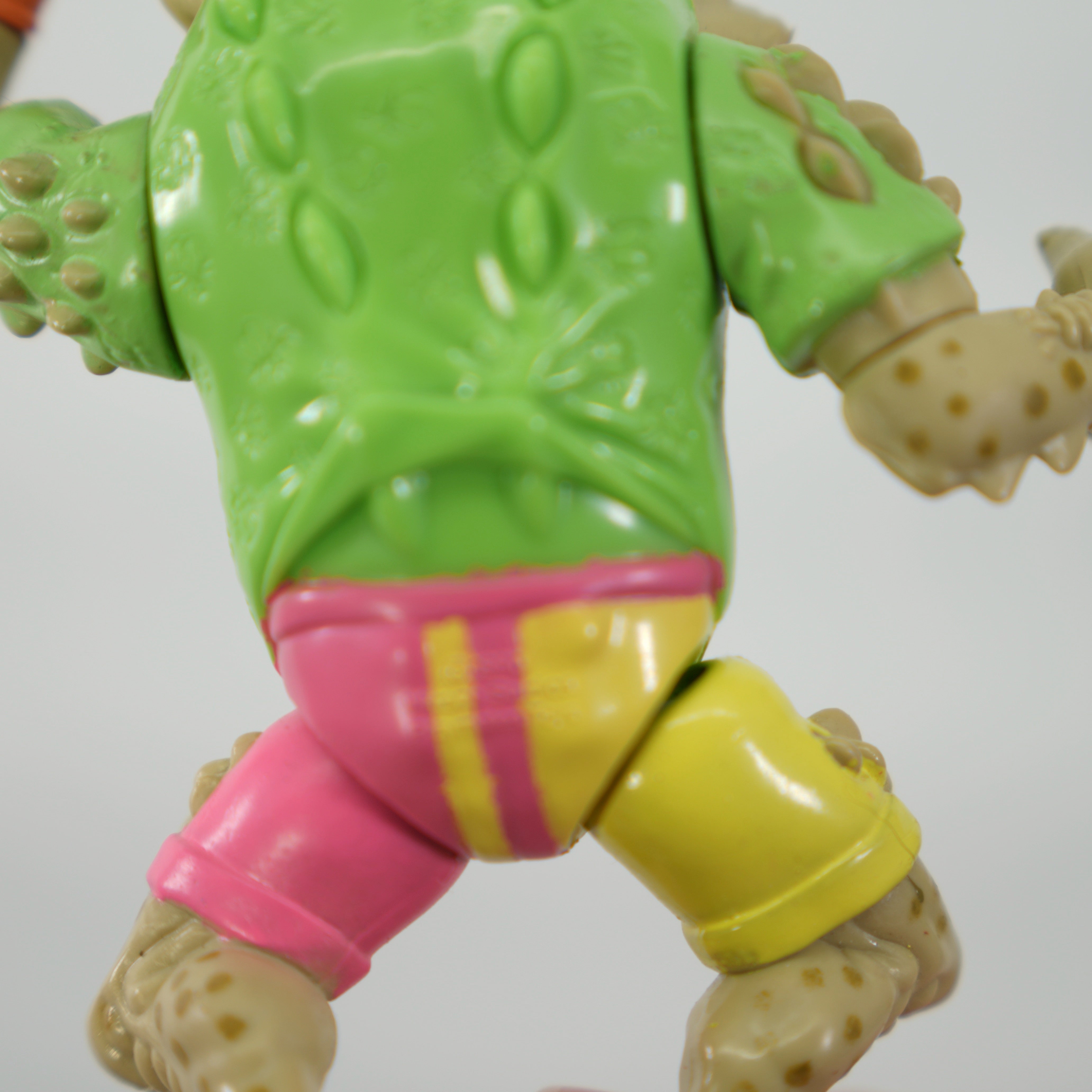 1990 Napoleon Bonafrog (Light Variant) TMNT Complete with Figure, Accessories, and Unpunched Cardback