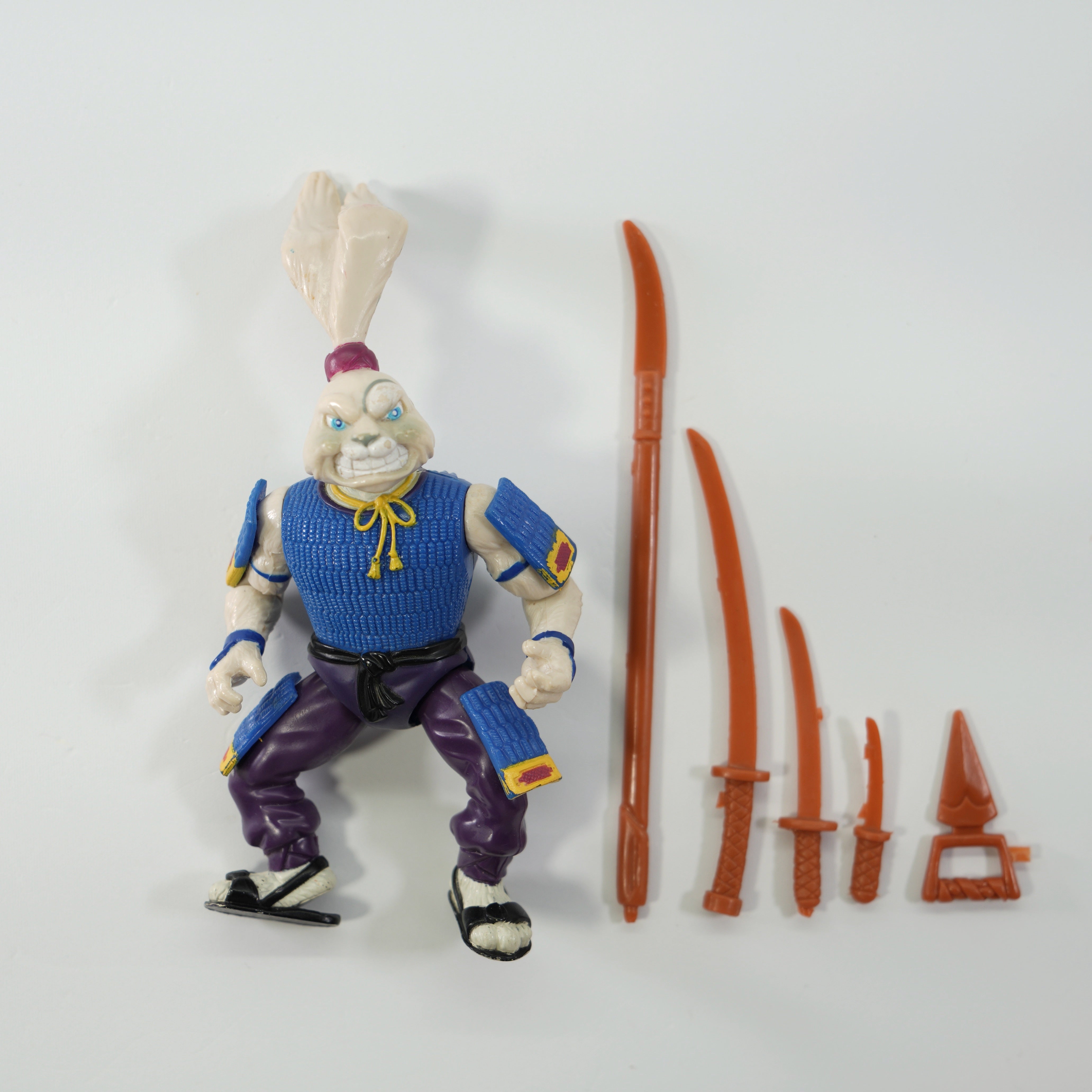 1989 Usagi Yojimbo TMNT Complete with Figure, Accessories, and Unpunched Cardback