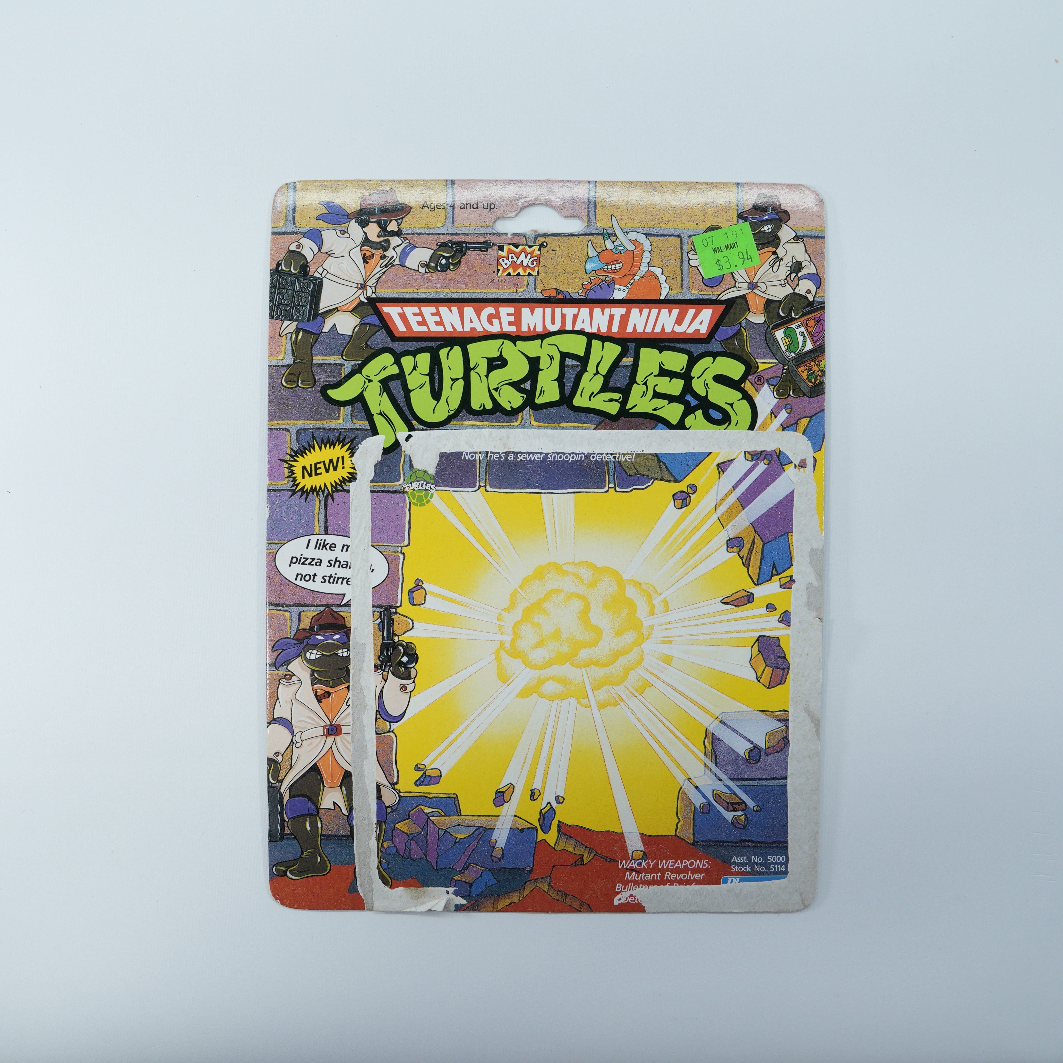 1990 Don, The Undercover Turtle TMNT Complete with Figure, Accessories, and Full Cardback