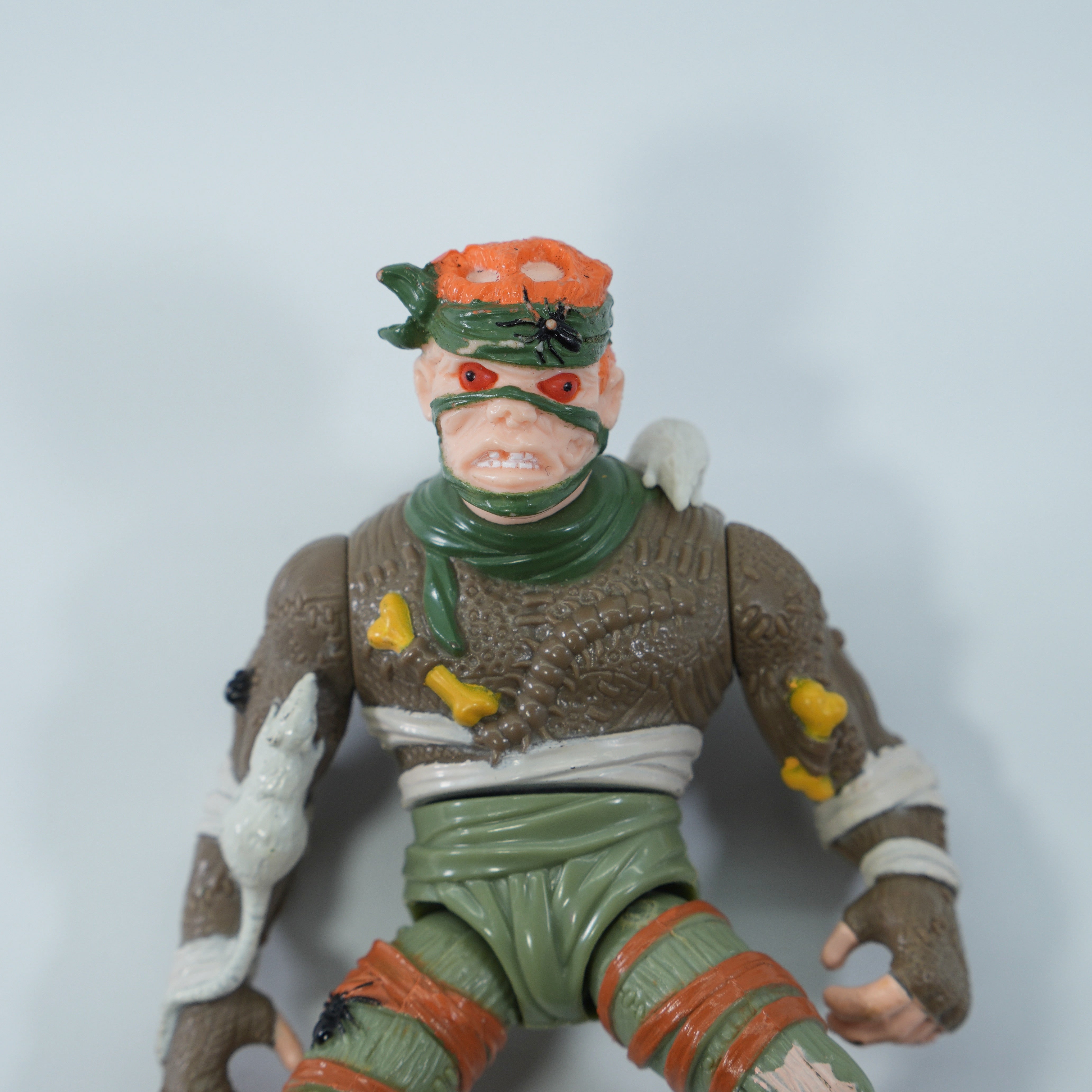 1989 Rat King TMNT Complete with Figure, Accessories, and Full Cardback