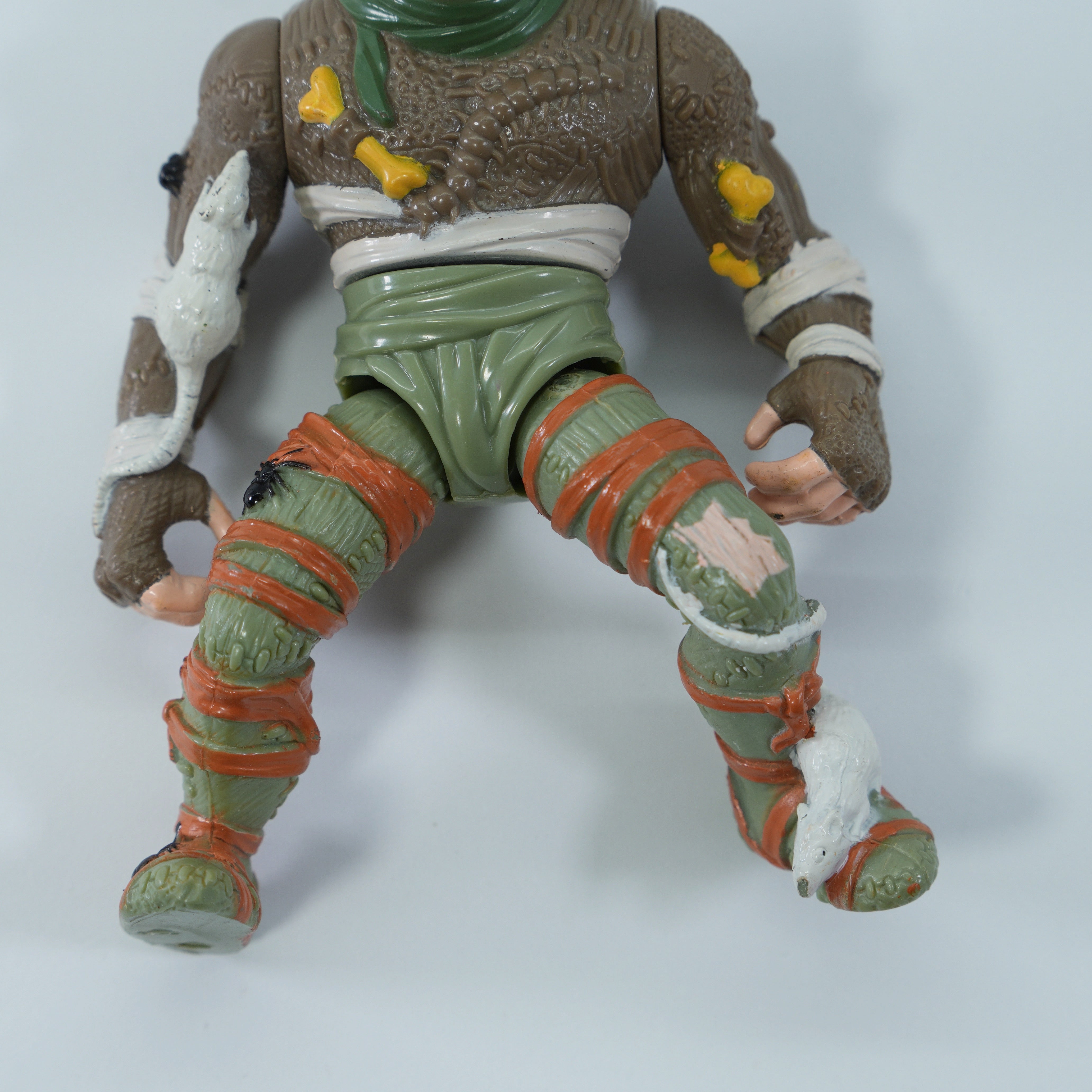 1989 Rat King TMNT Complete with Figure, Accessories, and Full Cardback