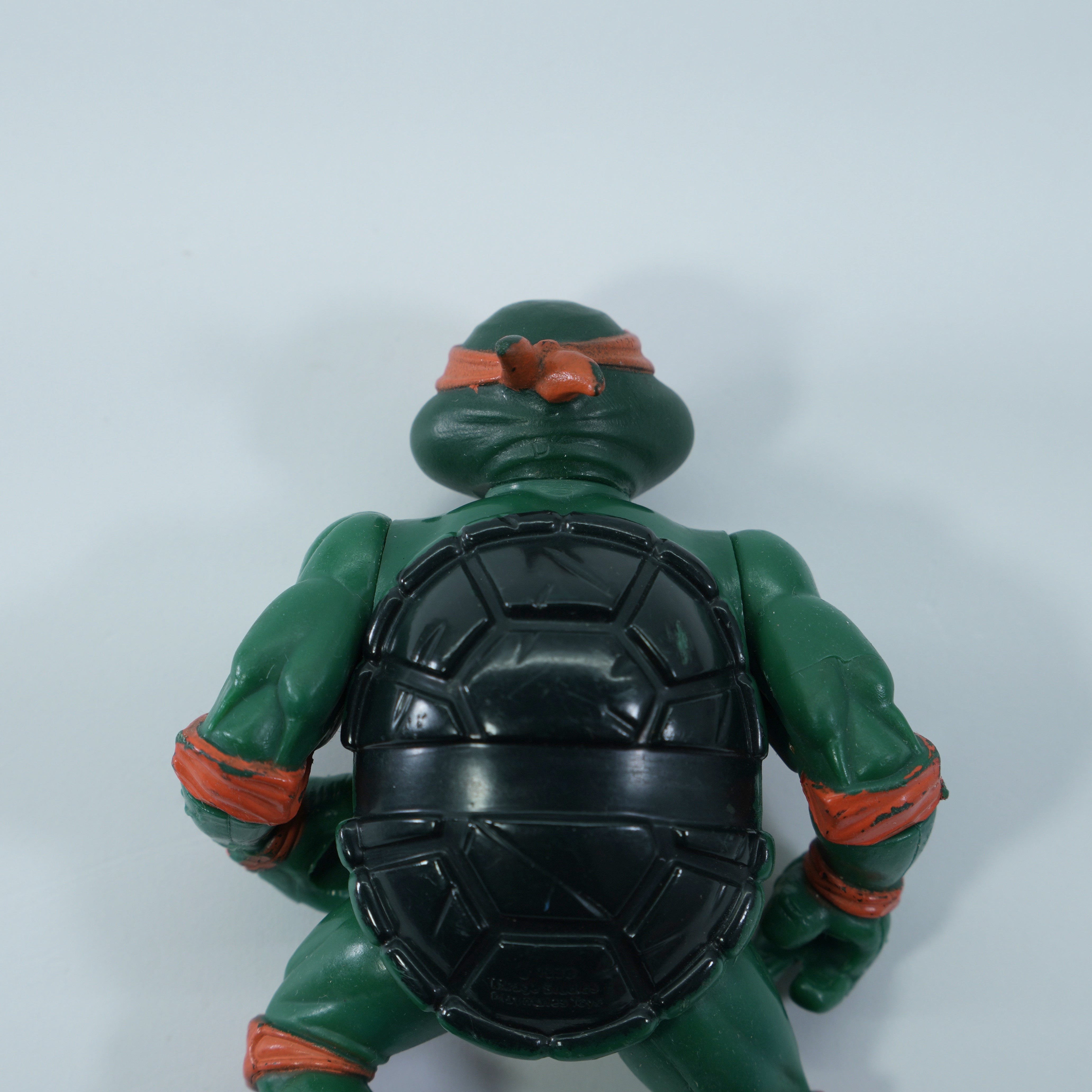 1988 Michaelangelo Soft Head TMNT Complete with Figure, Accessories, and Full 10 Back Cardback