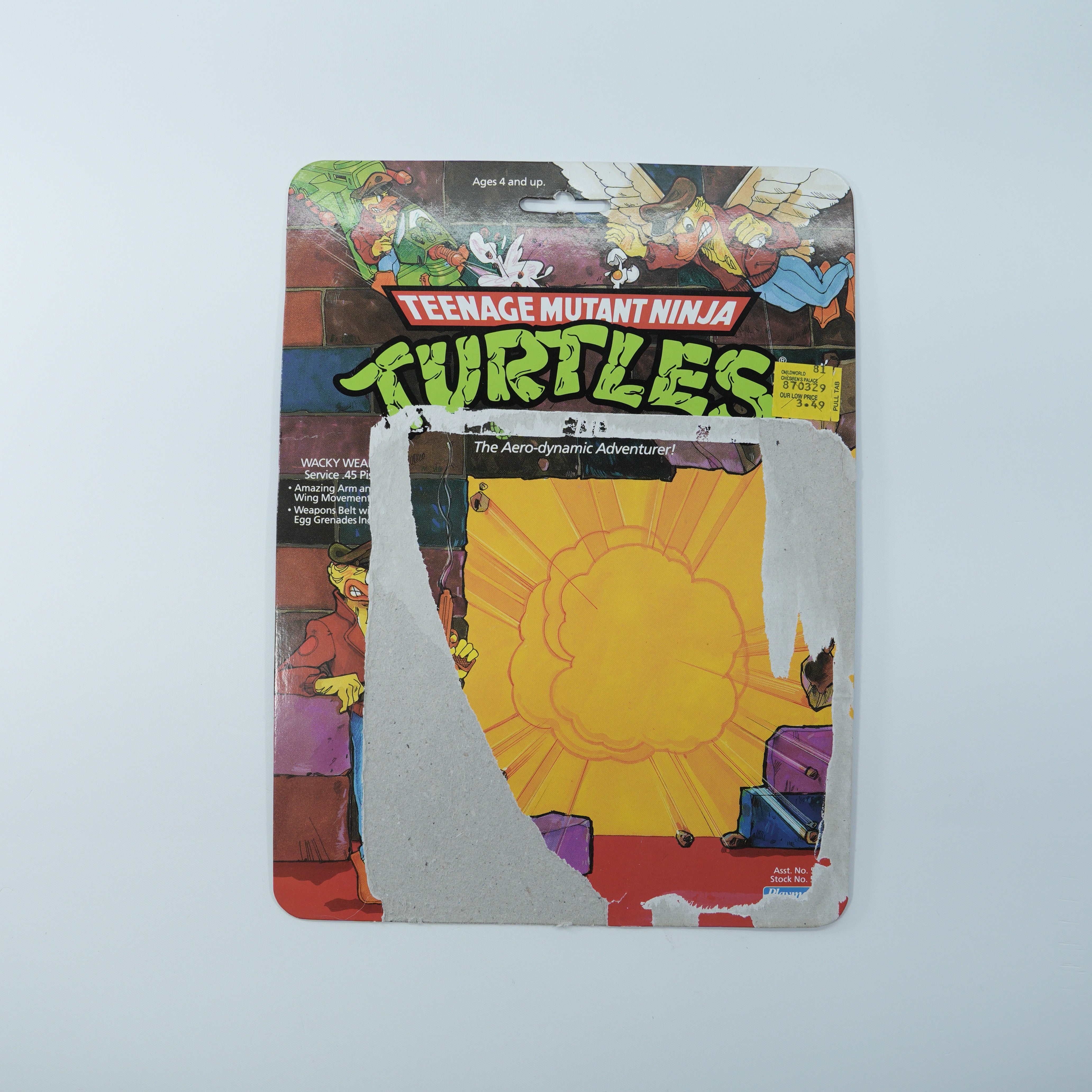 1989 Ace Duck TMNT Complete with Figure, Accessories, and Full Cardback