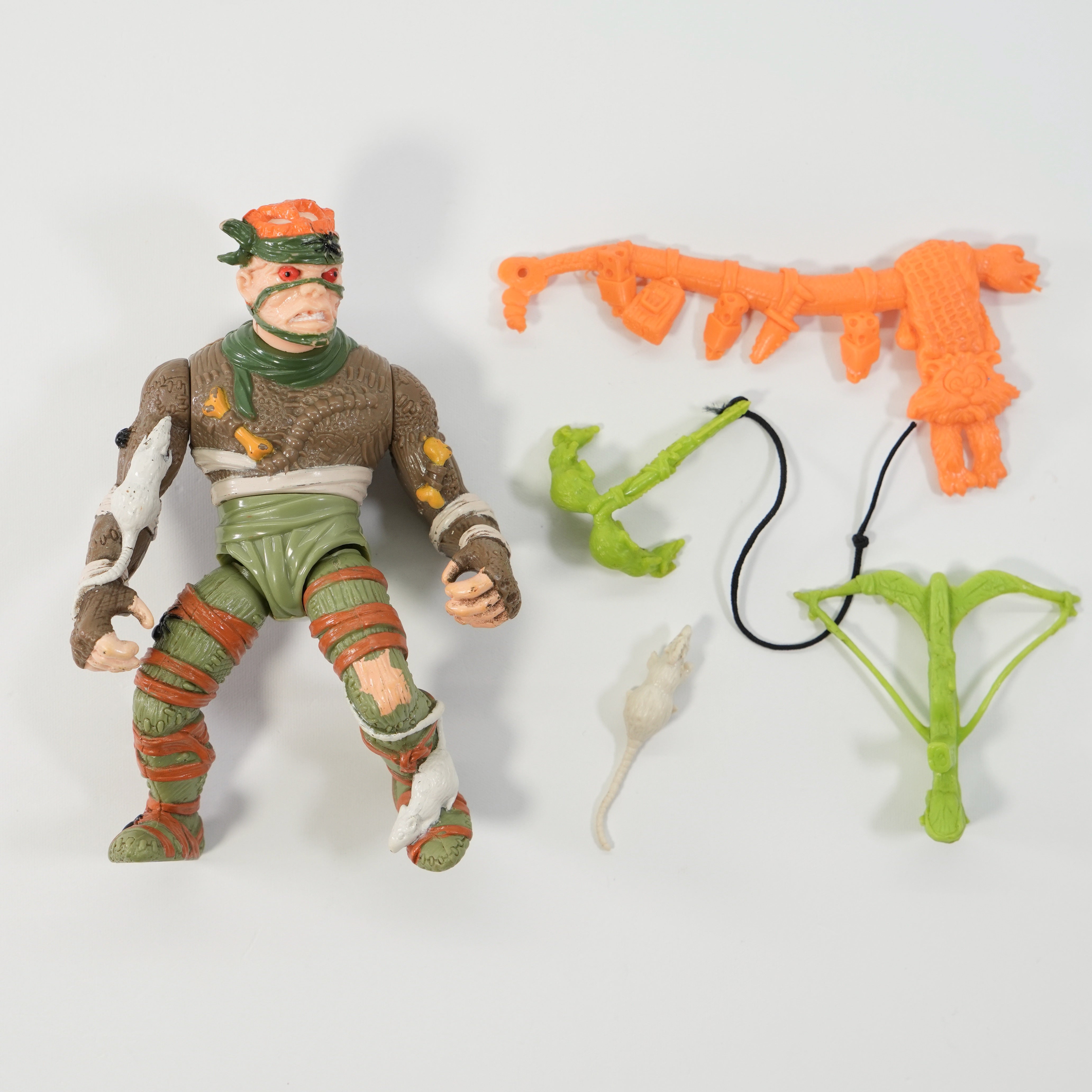 1989 Rat King TMNT Complete with Figure, Accessories, and Full Cardback