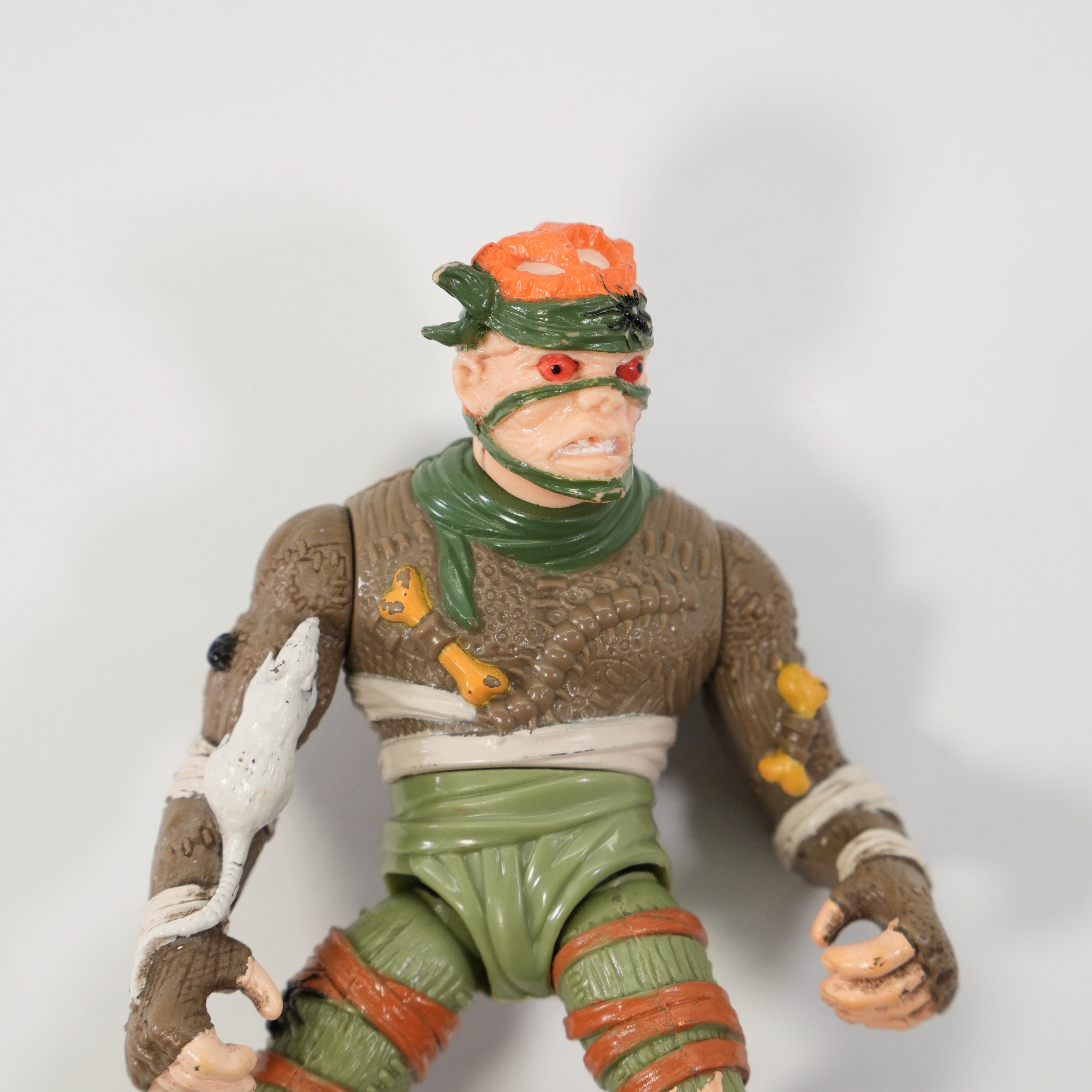 1989 Rat King TMNT Complete with Figure, Accessories, and Full Cardback