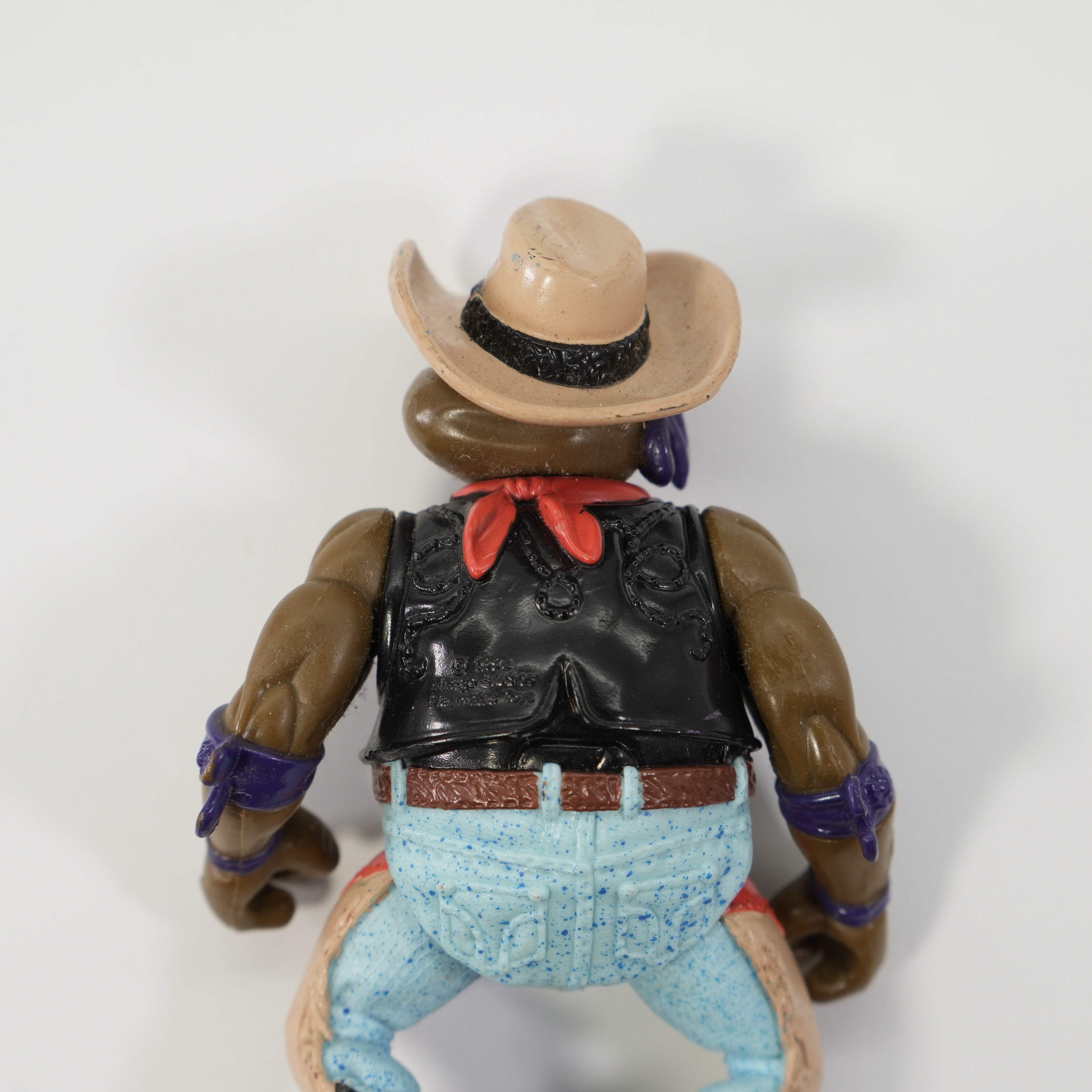 1992 Crazy Cowboy Don TMNT Complete with Figure, Accessories, and Unpunched Cardback