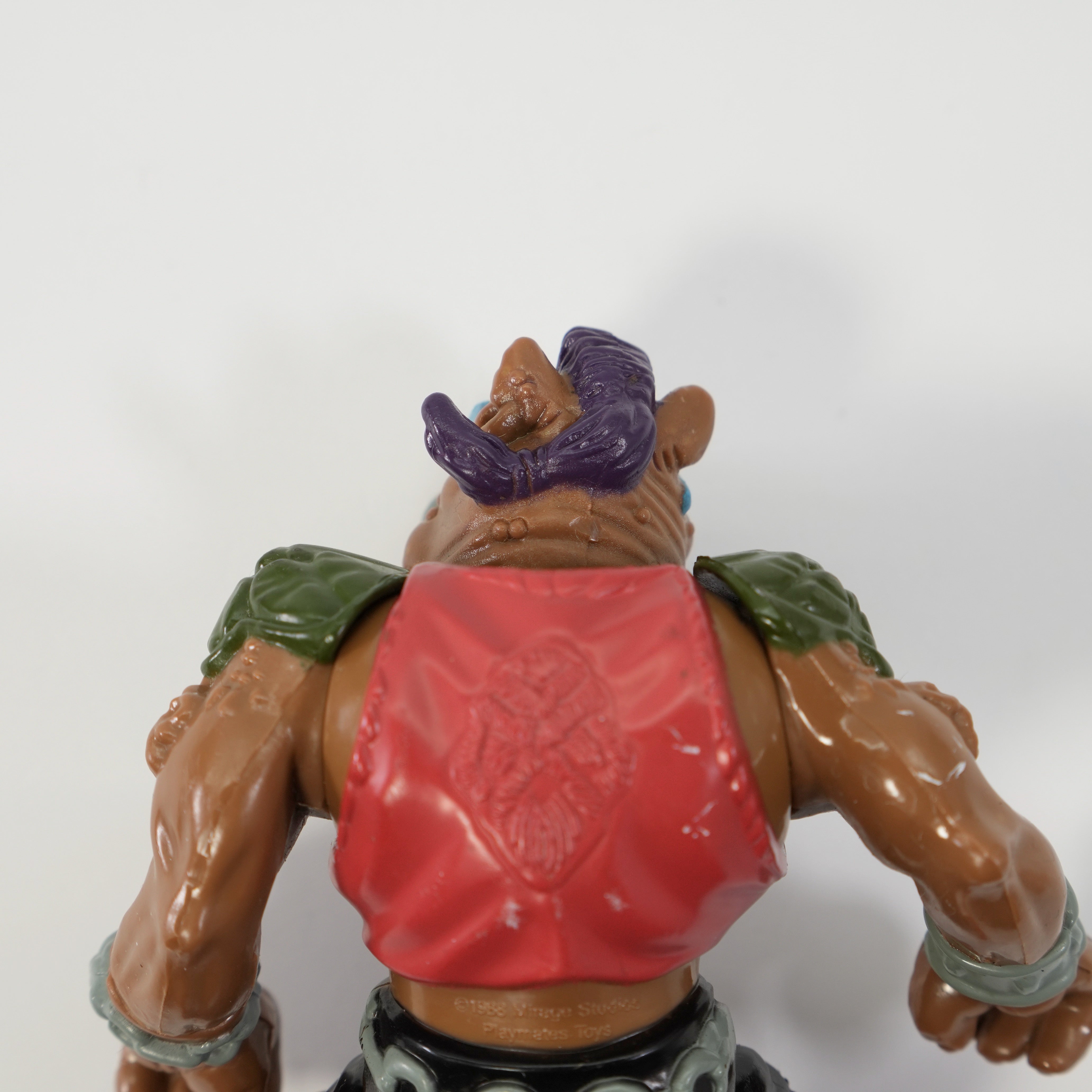 1988 Bebop Hard Head TMNT Complete with Figure, Accessories, and Full Cardback