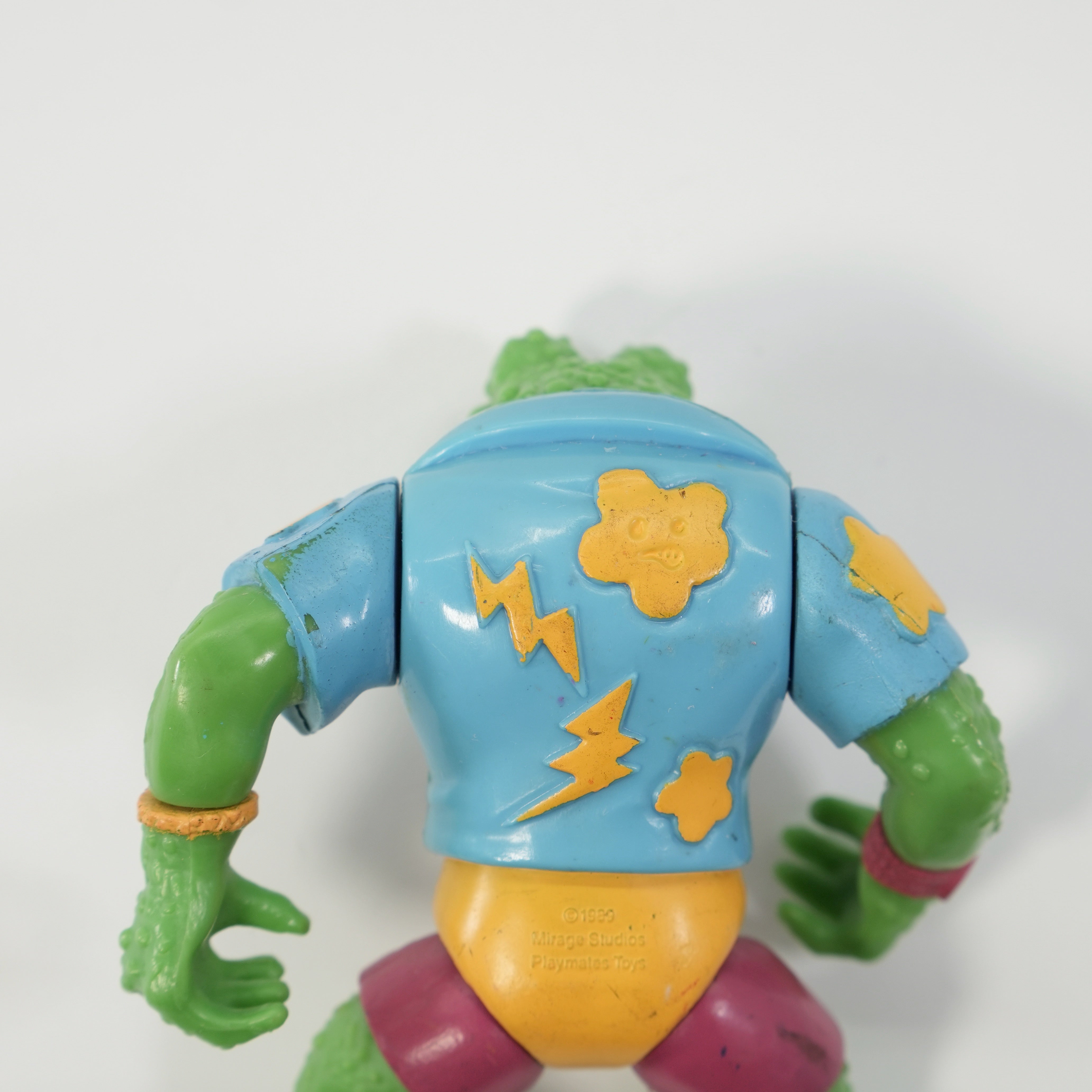 1989 Genghis Frog TMNT Complete with Figure, Accessories, and Full Cardback