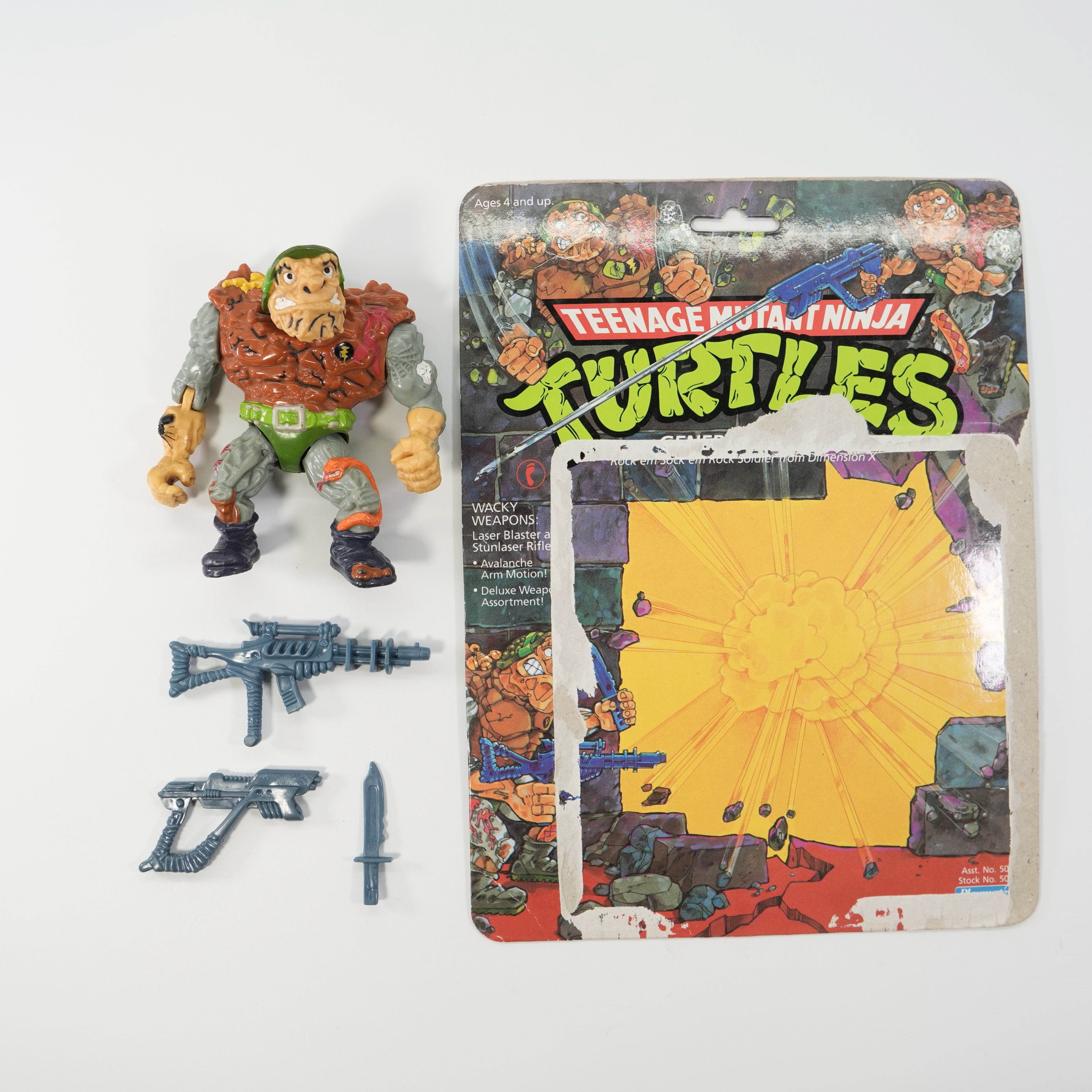 1989 Traag TMNT Complete with Figure, Accessories, and Full Cardback