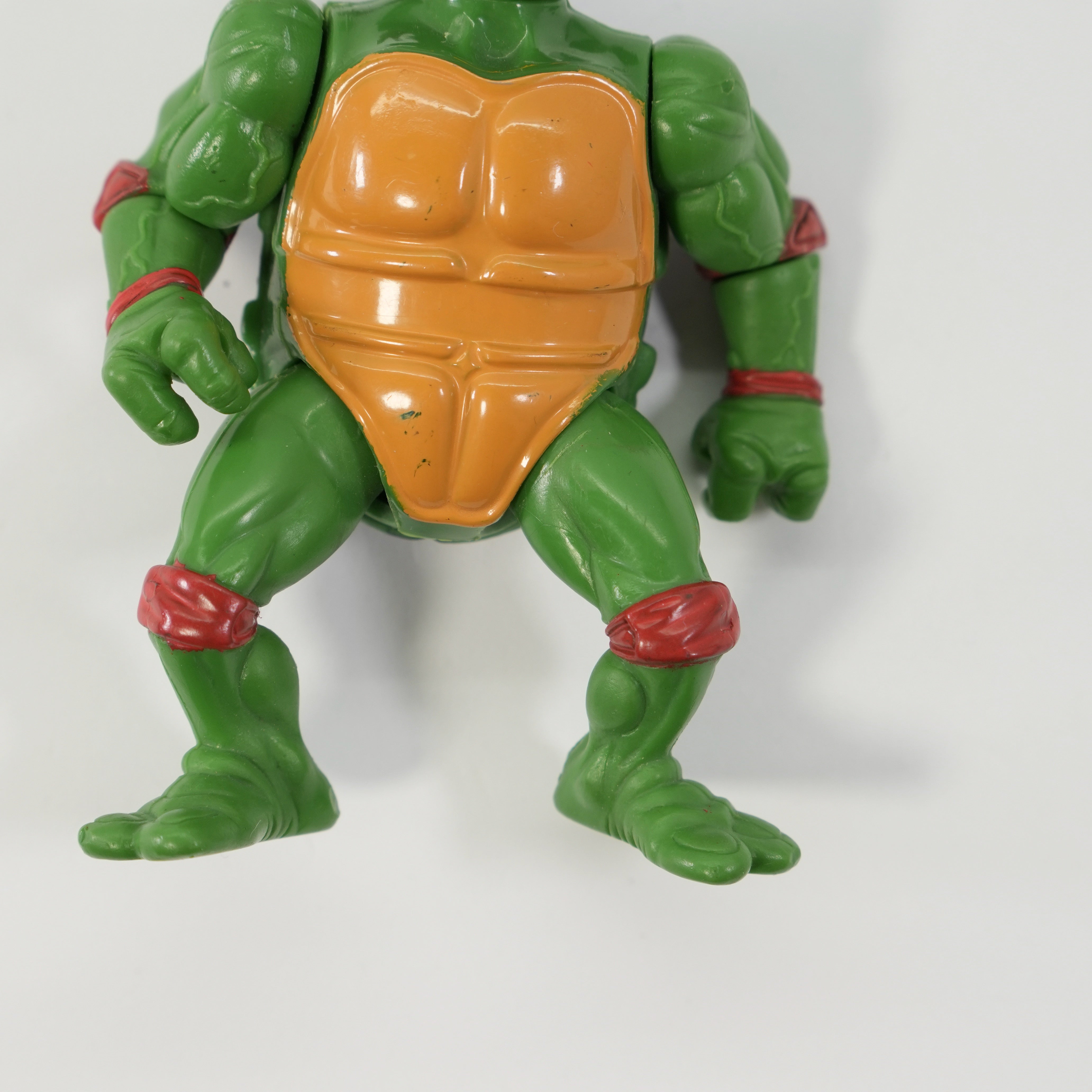 1988 Raphael Hard Head TMNT Complete with Figure, Accessories, and Full 10 Back Cardback