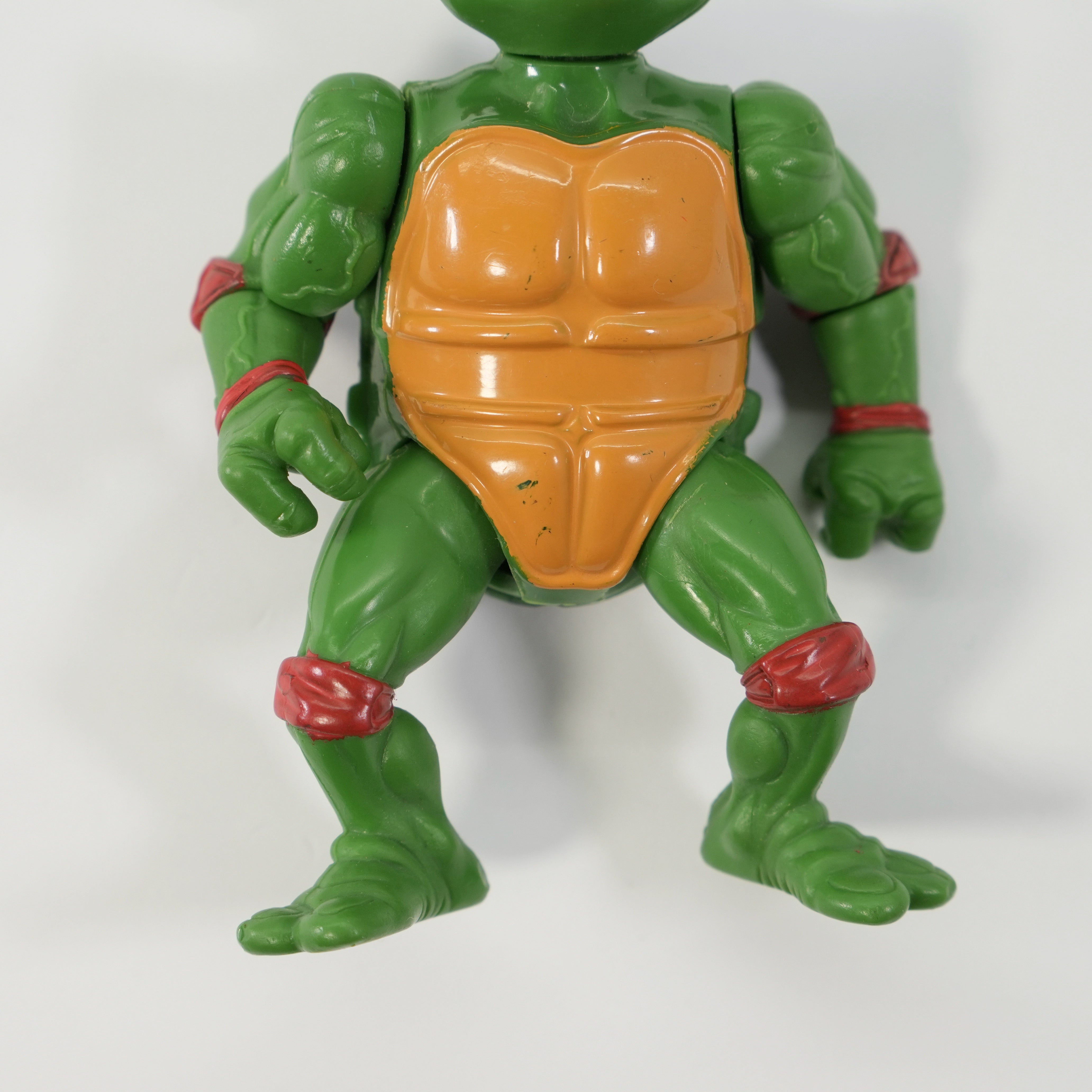 1988 Raphael Hard Head TMNT Complete with Figure, Accessories, and Full 10 Back Cardback