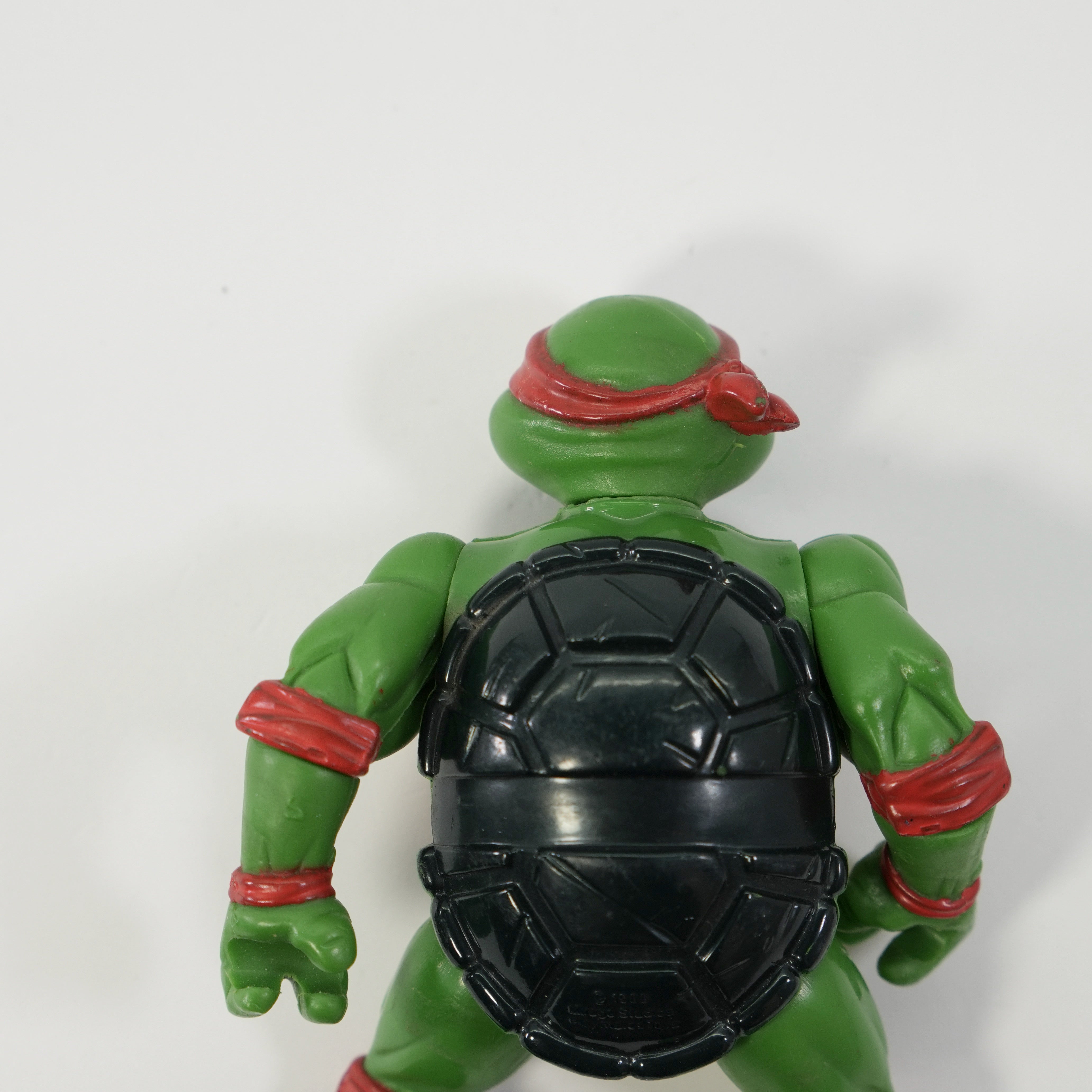 1988 Raphael Hard Head TMNT Complete with Figure, Accessories, and Full 10 Back Cardback