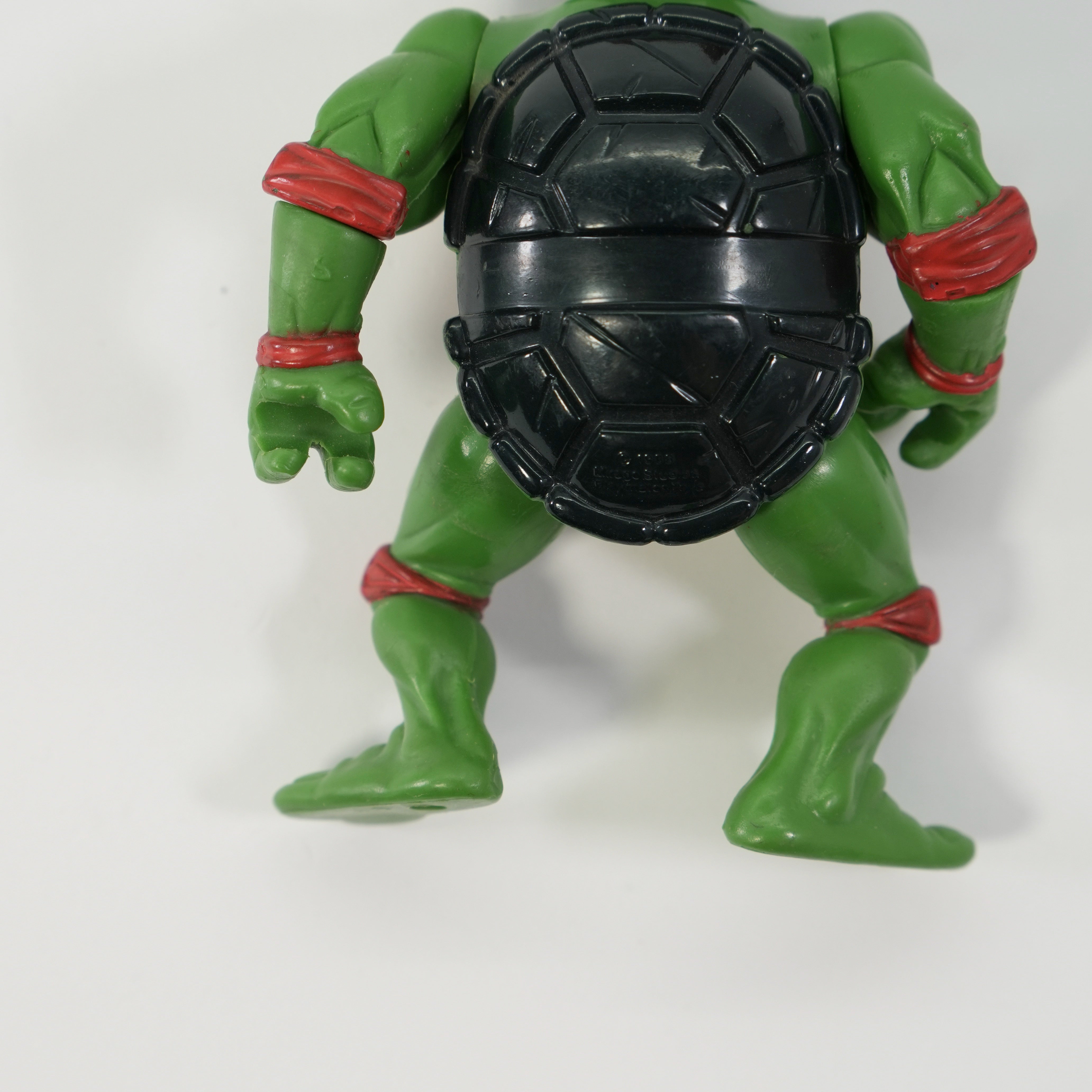 1988 Raphael Hard Head TMNT Complete with Figure, Accessories, and Full 10 Back Cardback